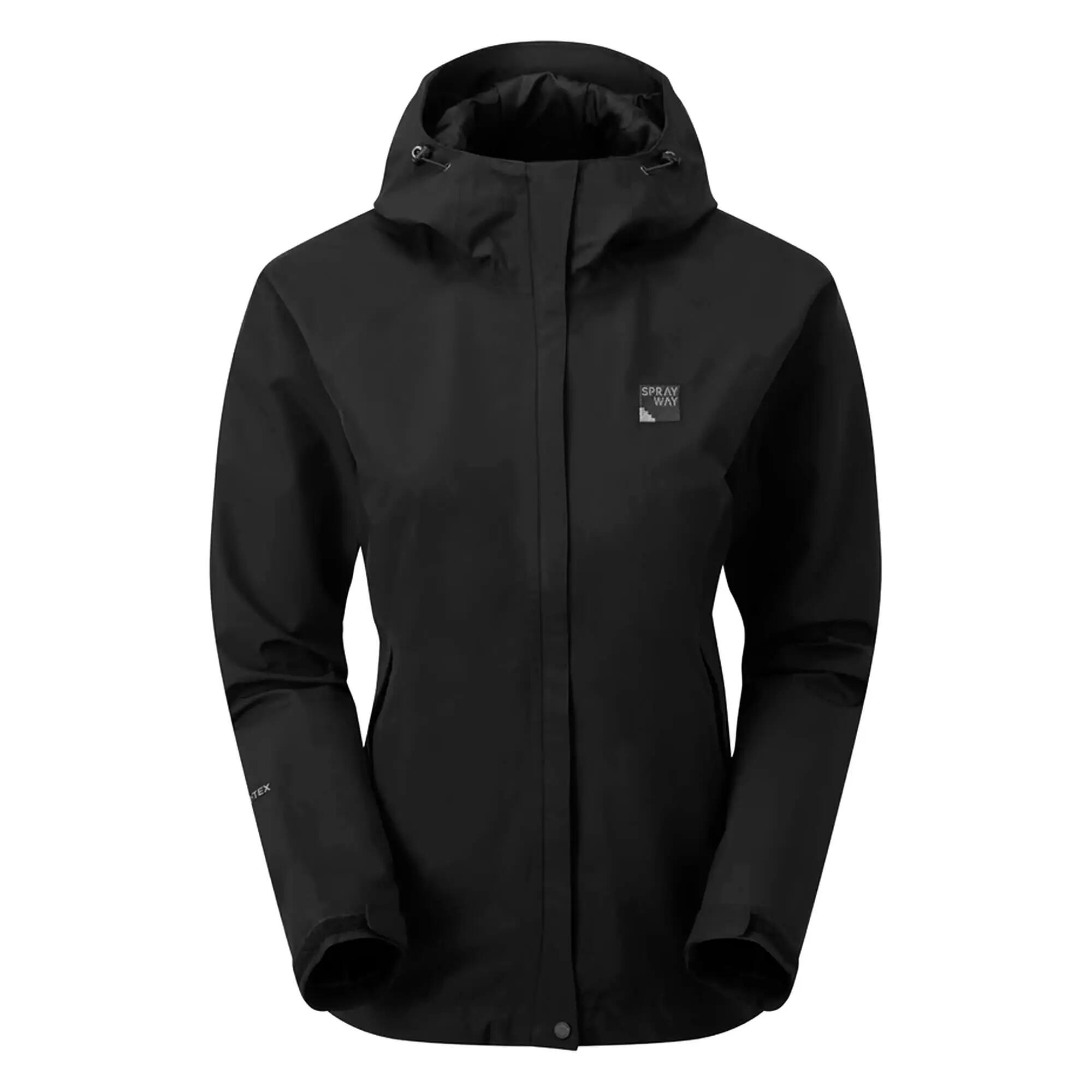 Ladies Waterproof GORE-TEX Hiking Jacket with Hood Windproof Rain Shell Coat