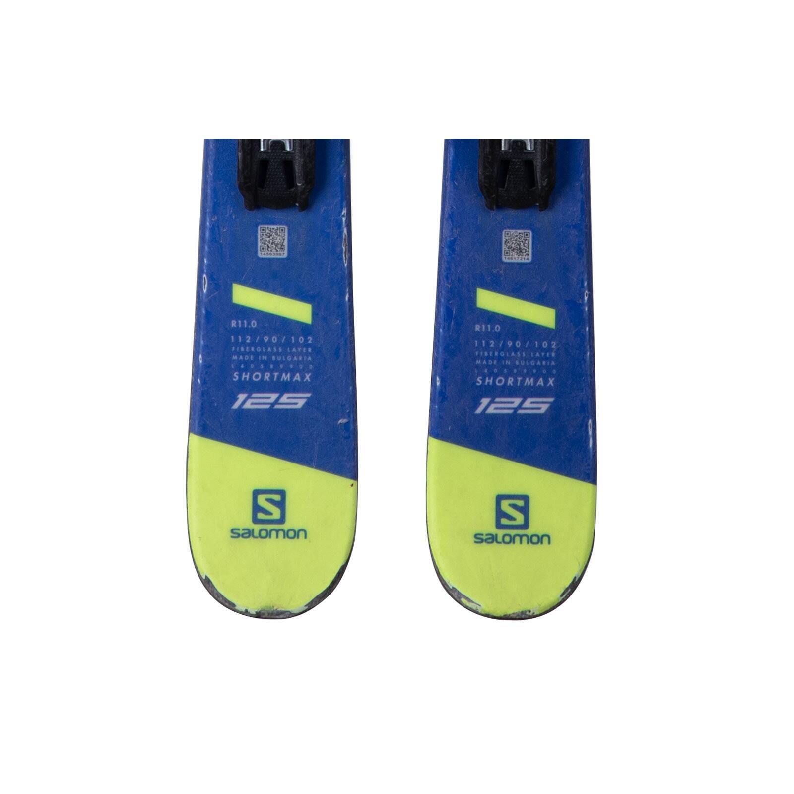 RECONDITIONNE - Mini Ski Salomon Shortmax + Fixations 4/5