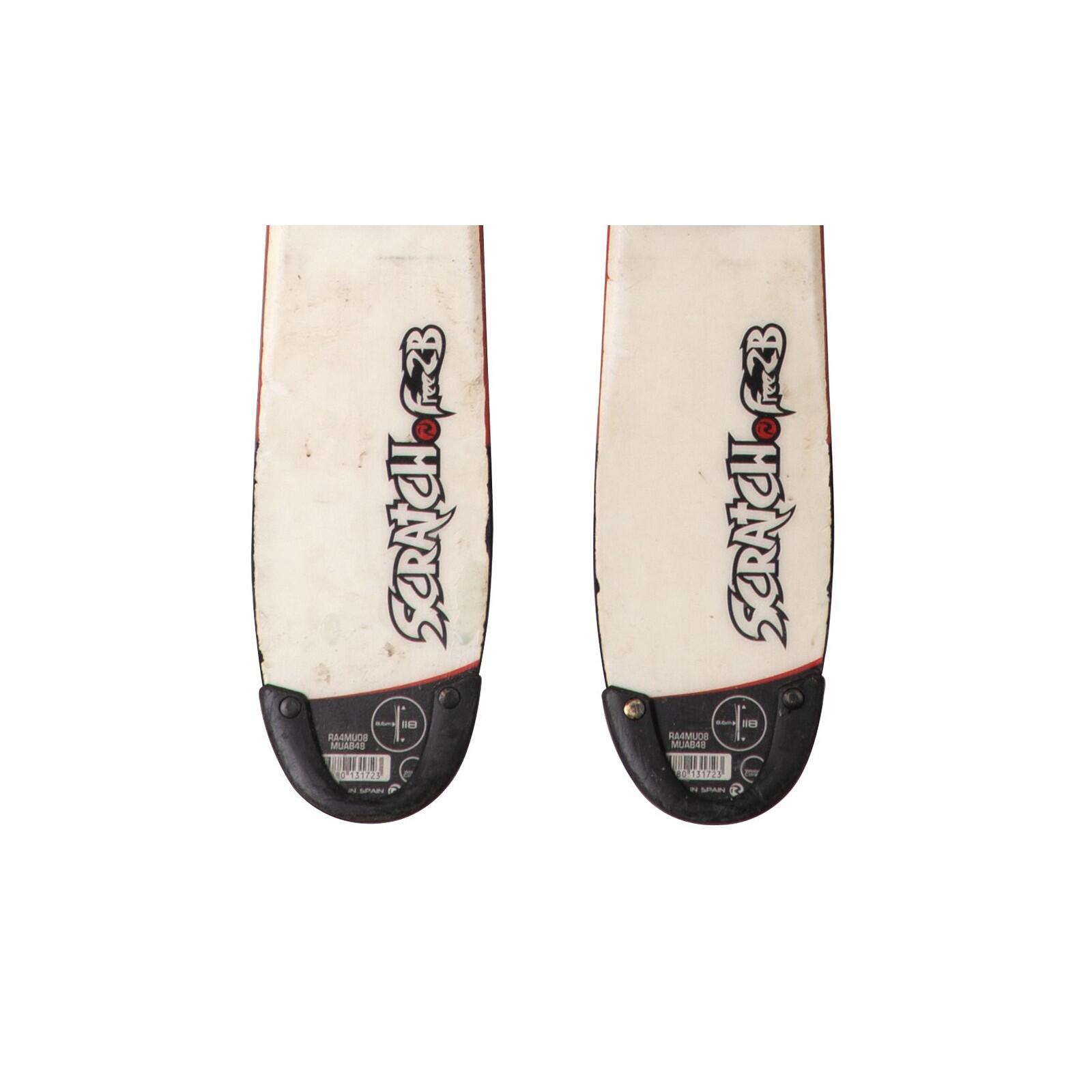 RECONDITIONNE - Mini Ski Rossignol Scratch Free Zb + Fixations