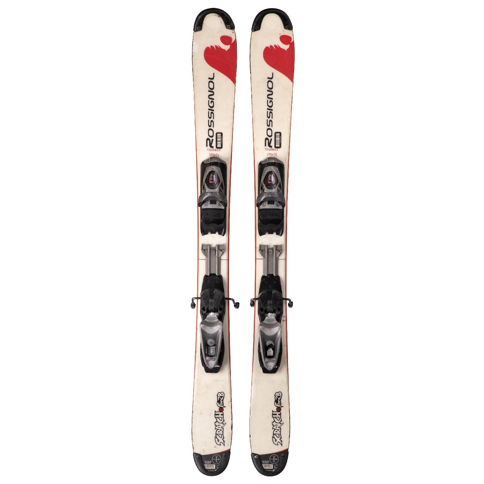 RECONDITIONNE - Mini Ski Rossignol Scratch Free Zb + Fixations