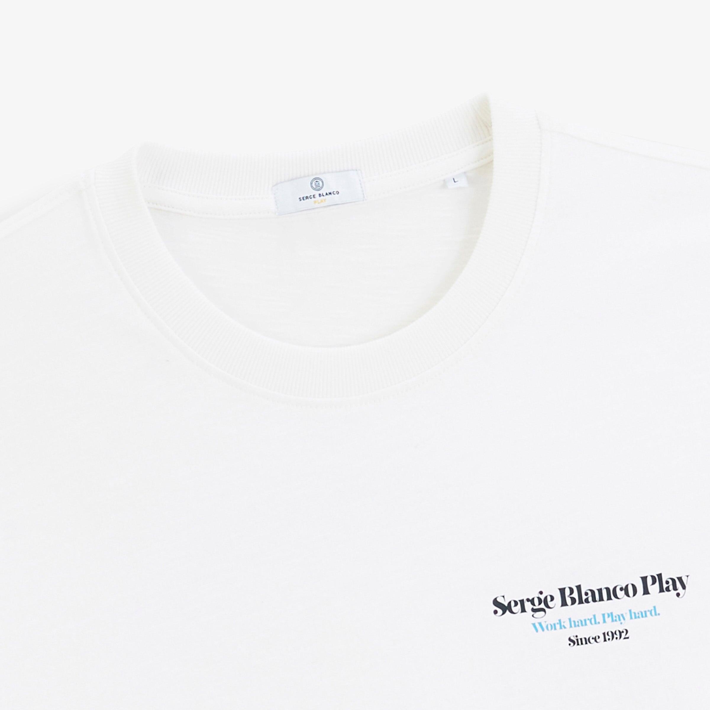 T-shirt de manga curta Théo estampada 3/4