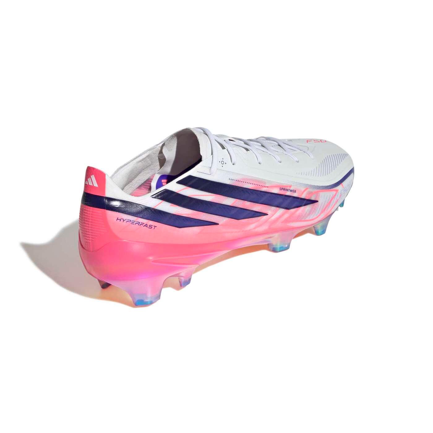 Adidas F50 Hyperfast Elite FG bianco e rosa 6/14