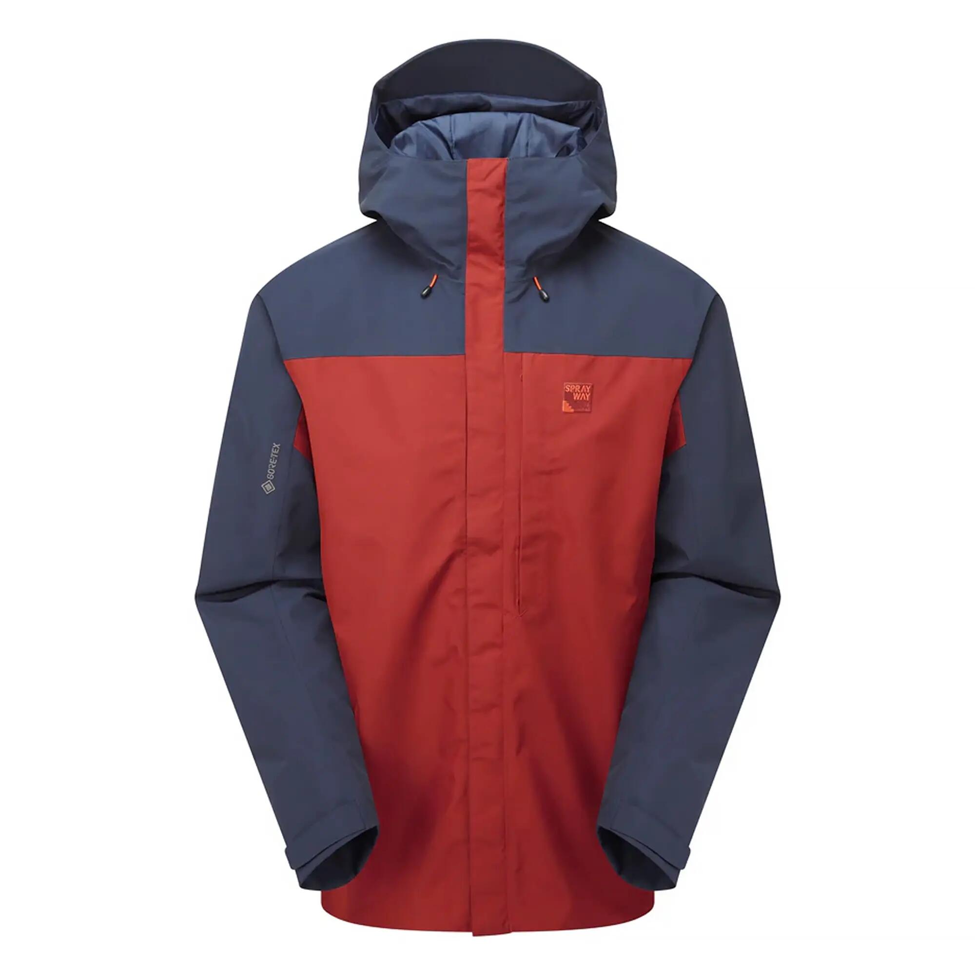 Mens Waterproof GORE-TEX Hooded Hiking Jacket Rain Shell Coat