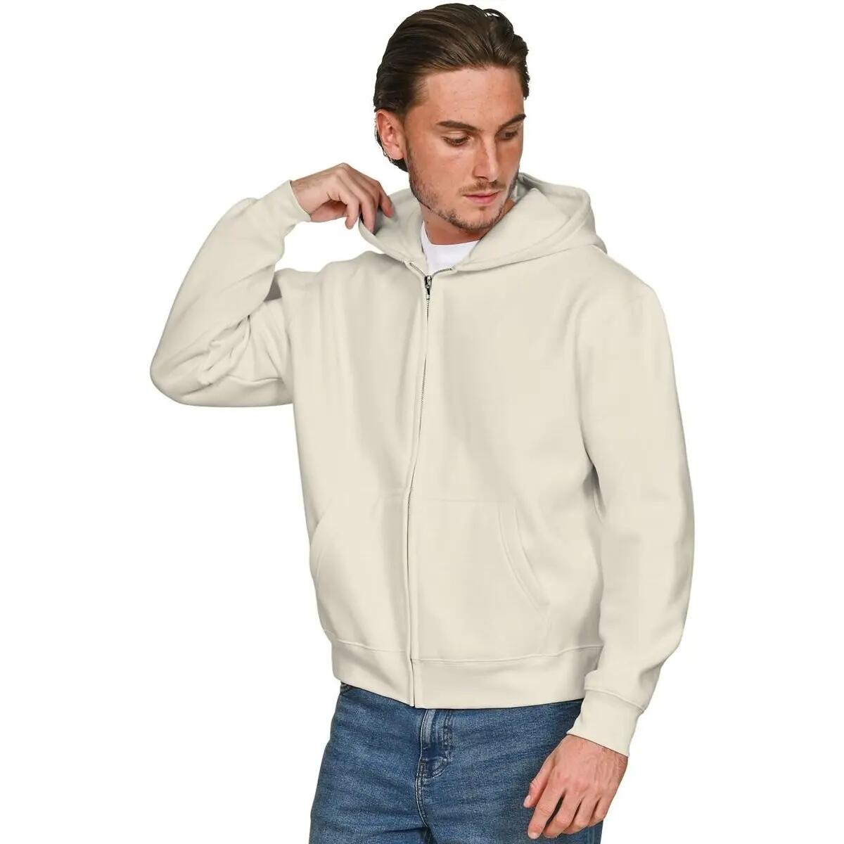 Casual Classics Unisex Adult Combed Cotton Oversized Full Zip Hoodie