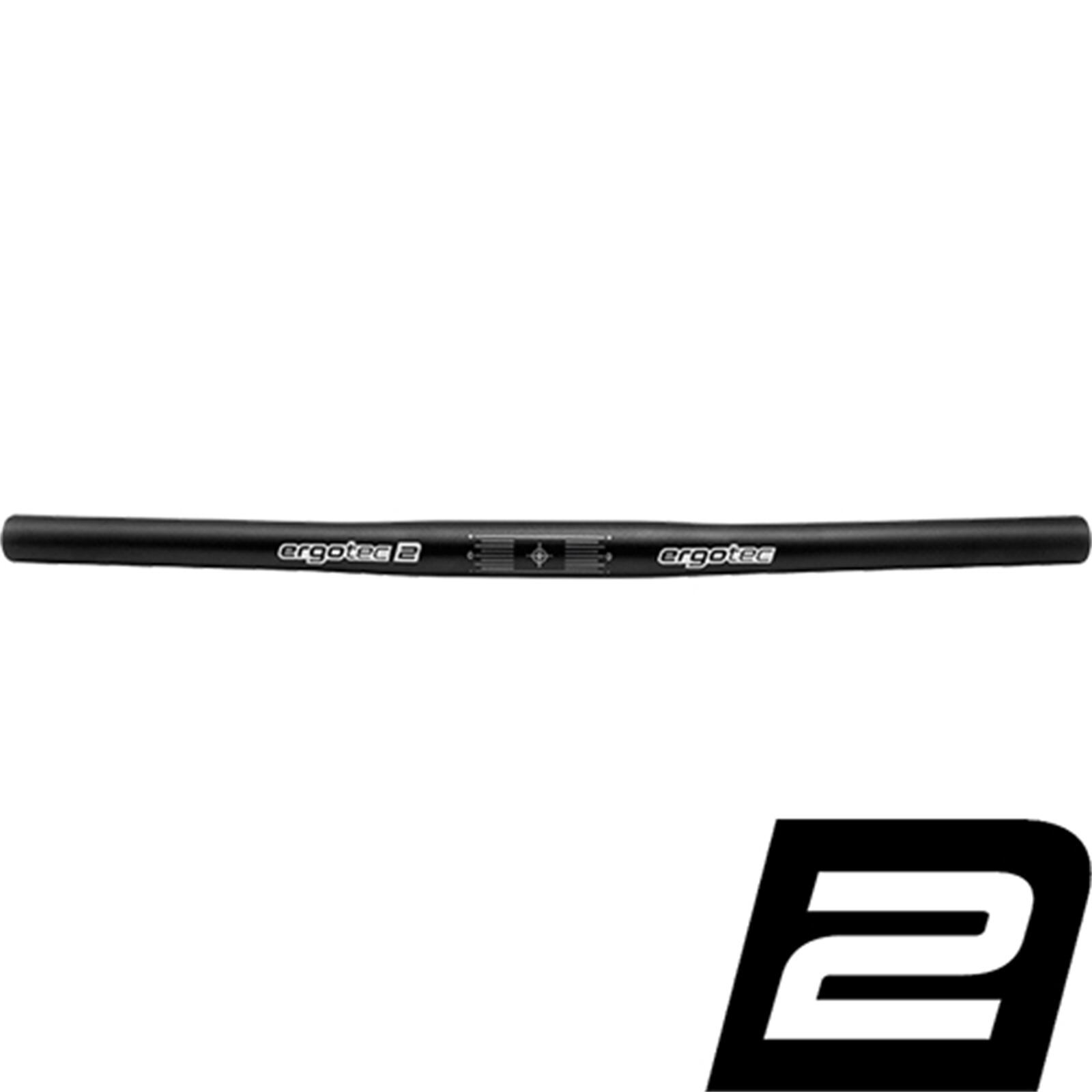 Ergotec kierownica fixie płaska 25,4 mm, czarna