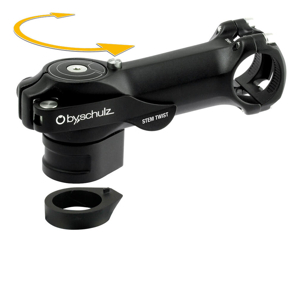 BySchulz Vorbau Stem Twist SDS 115mm/8°, 31,8mm Lenkerklemmung, schwarz 2/7