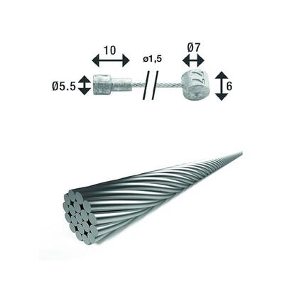 Xlc remkabel binnen 4,00 m met 2 nippels br-x86