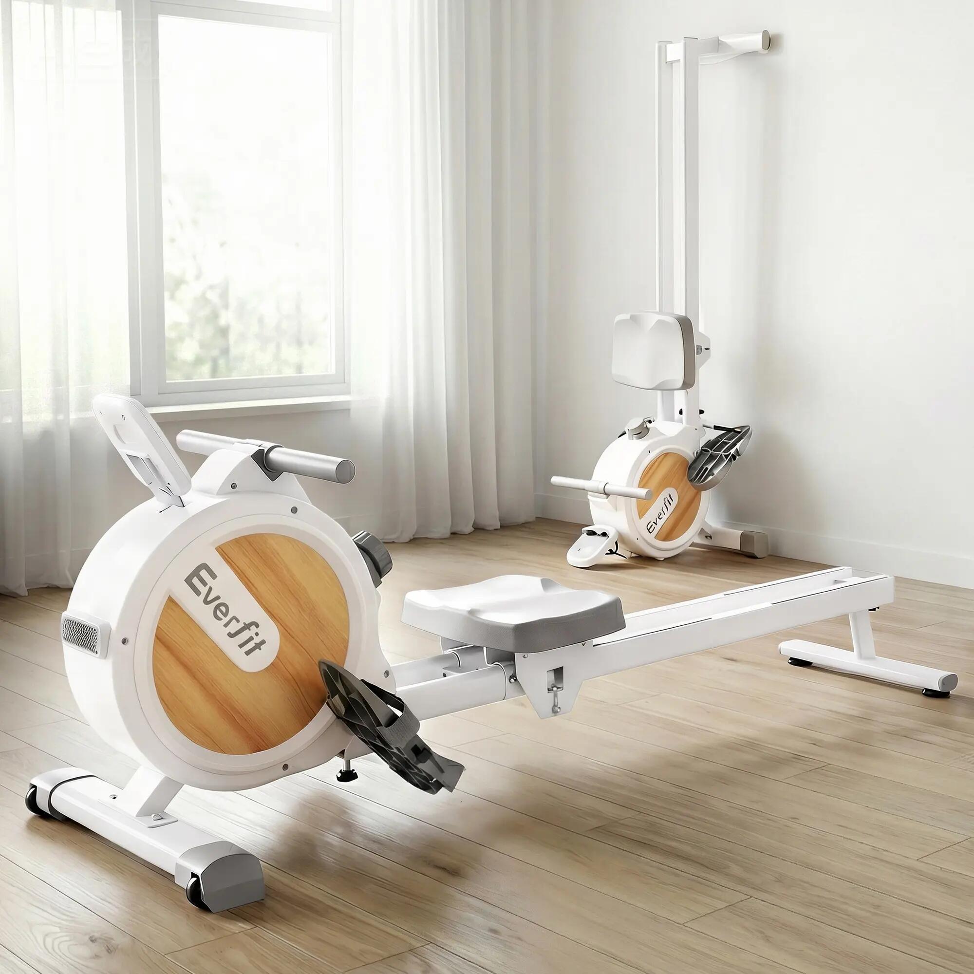 Everfit Rowing Machine for Home Magnetic Rowing Machine App Compatible Quiet Exe