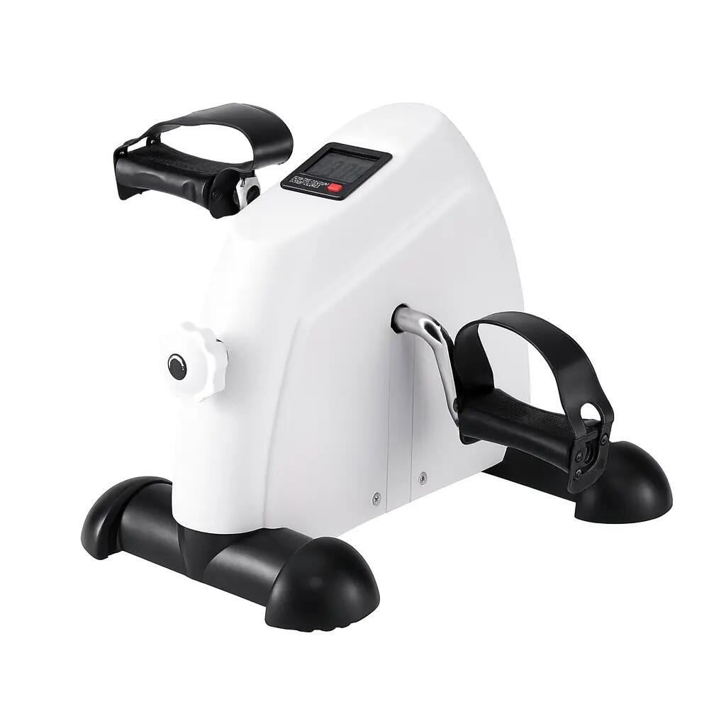 Mini Pedal Exerciser Under Desk Bike – Compact Cross Trainer White