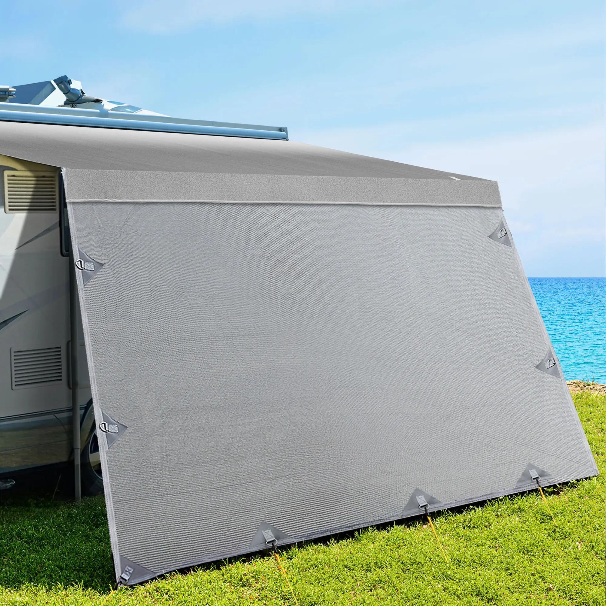 Weisshorn 12ft Caravan Awning Fabric & Privacy Screen RV Roll Out Sun Shade 3.4M
