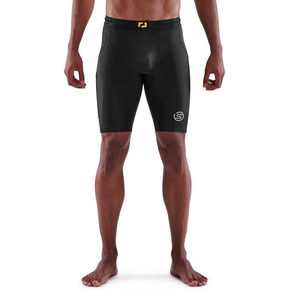 SKINS Compression Men's Series-3 Running/Gym Half Tight Black - XXL