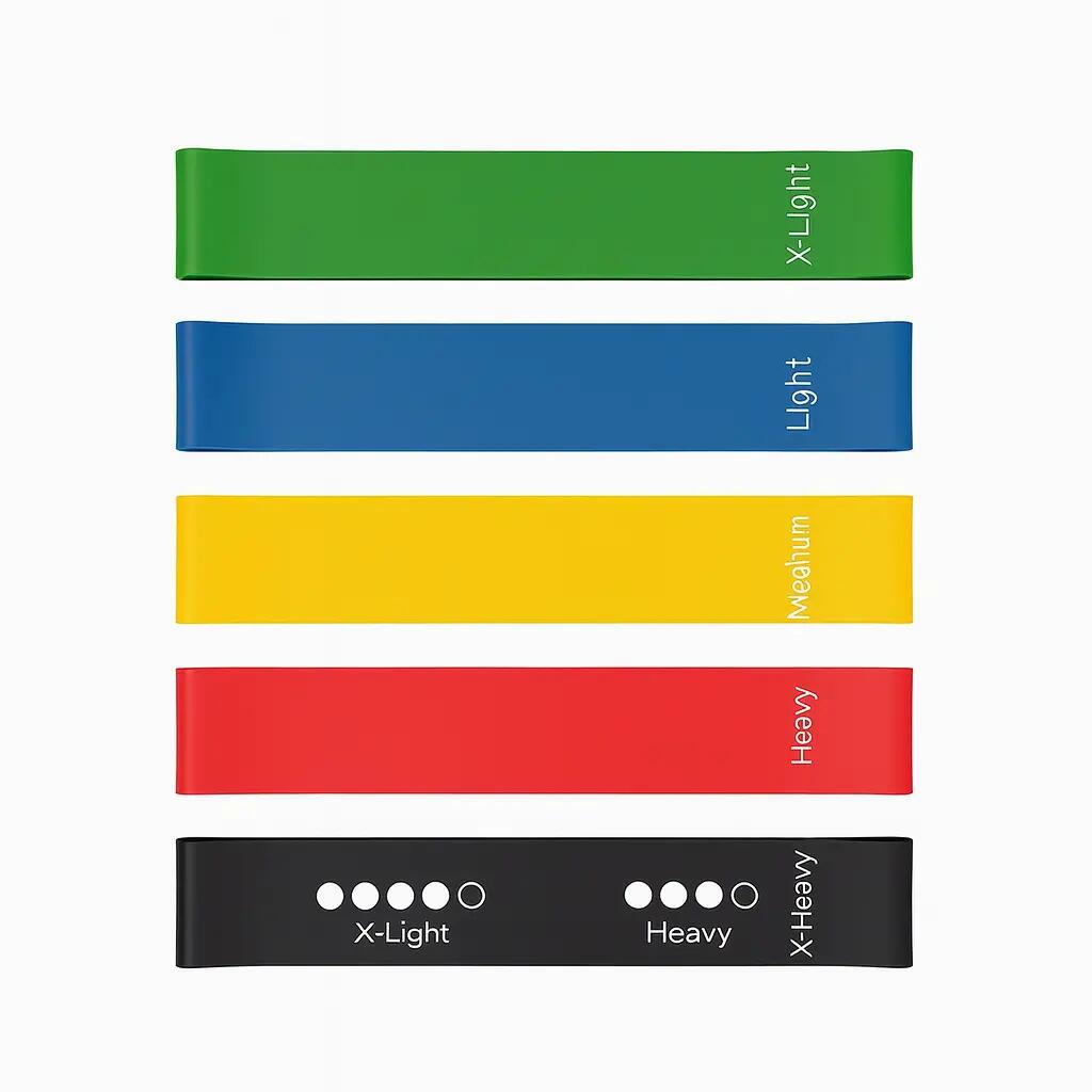 5-Piece Resistance Bands Set – Full Body, Booty, Yoga & Pilates Workouts