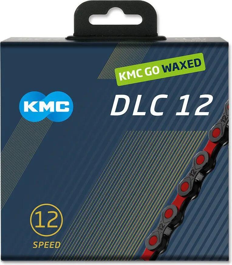 KMC DLC12 Wachskette 12S Schwarz Rot 3/7