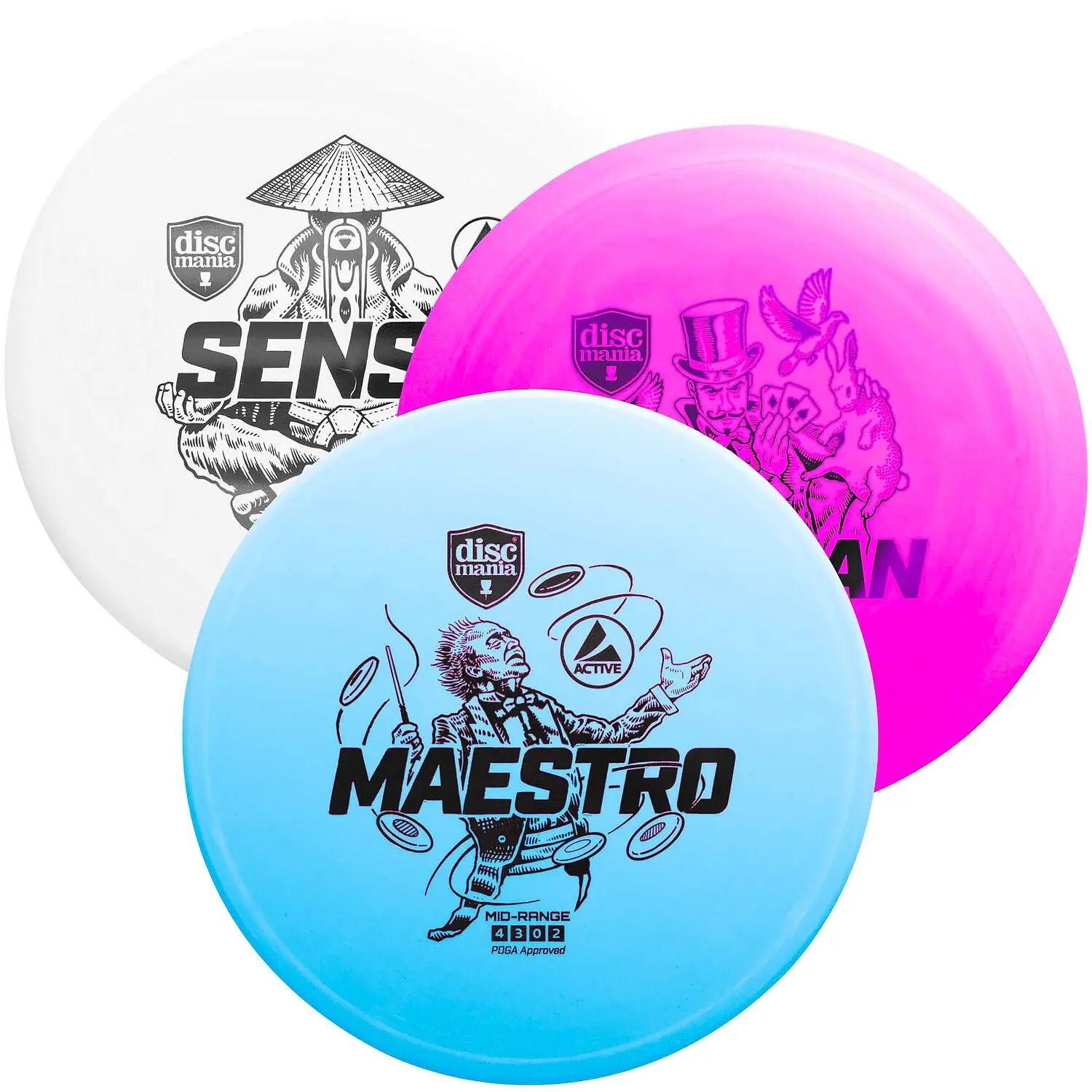 Wurfscheiben-Set Disc Golf Discgolf Unisex 4/6