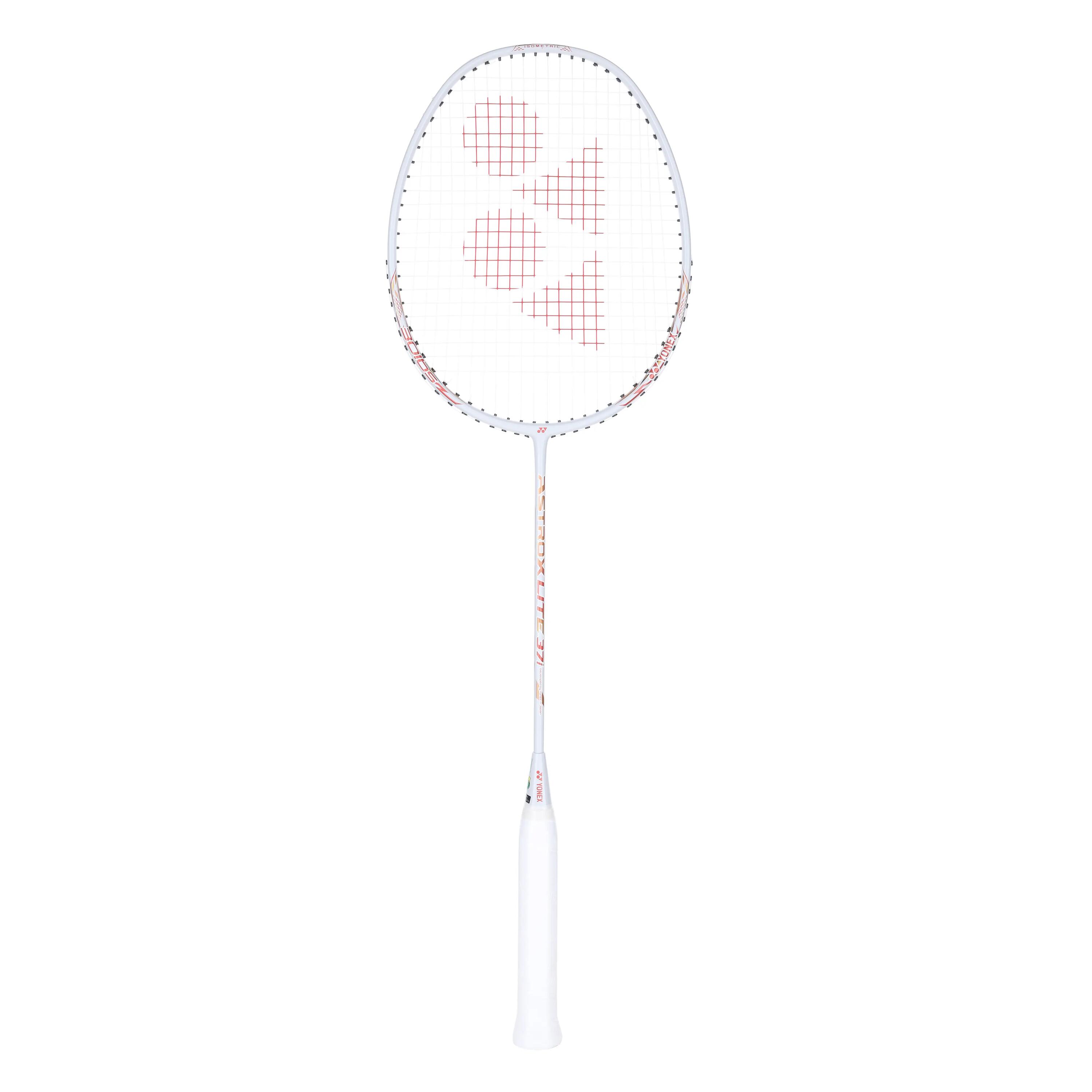 ASTROX LITE 37i OFF WHITE | Graphite Badminton Racquet with full cover  |77 grams | 30 LBS -  1