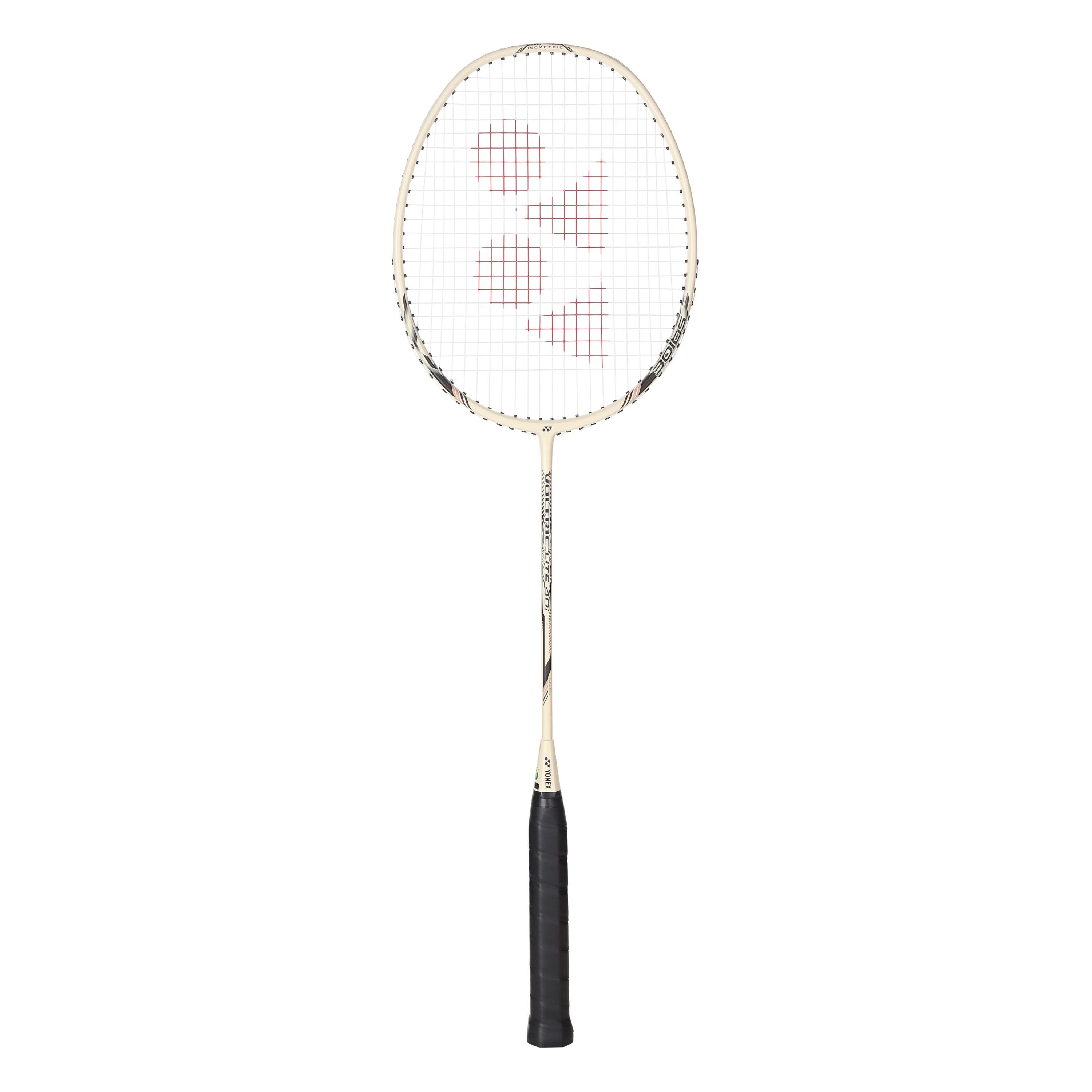 VOLTRIC LITE 40i BEIGE BLACK | Graphite Badminton Racquet with full cover  |77 grams | 30 LBS -  1
