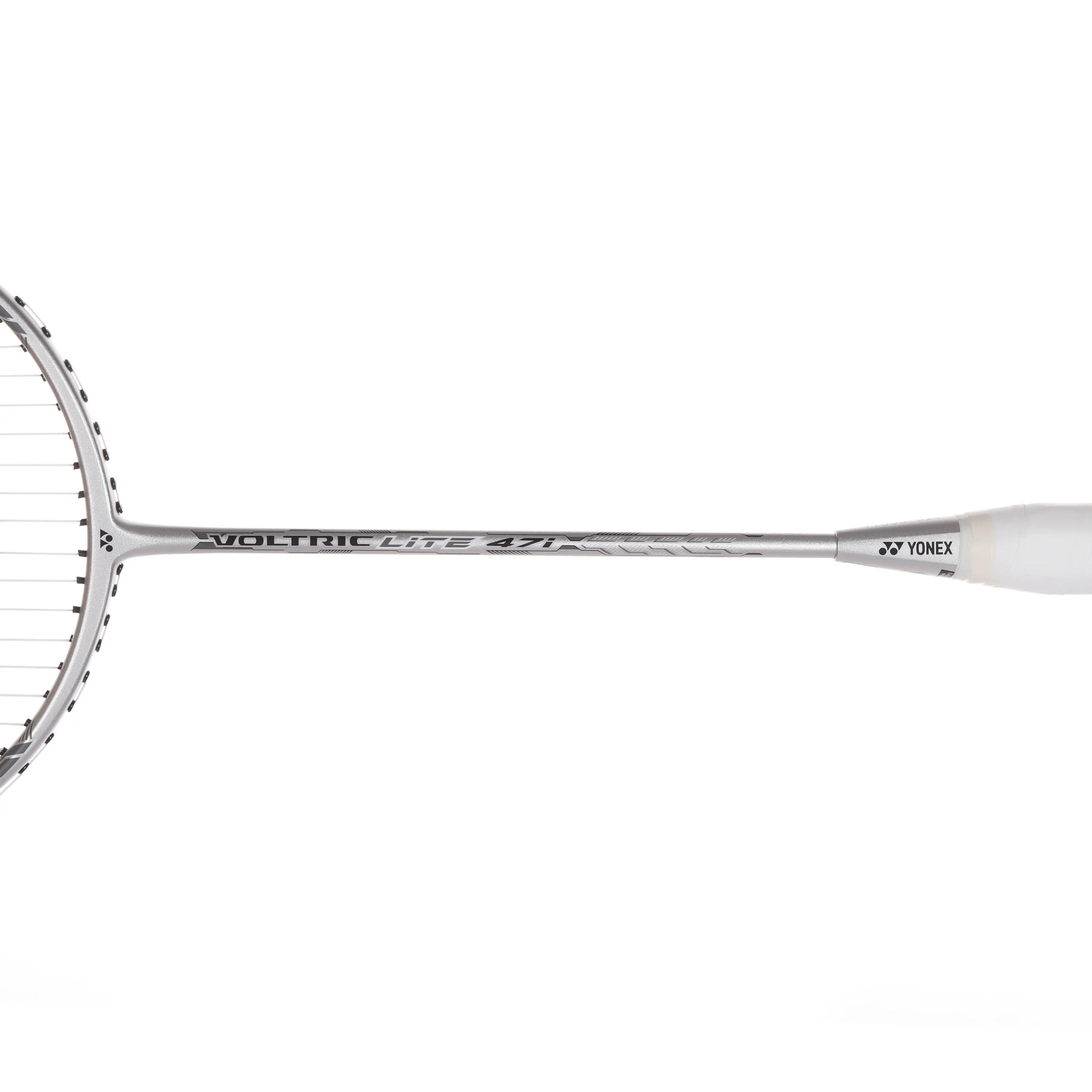 VOLTRIC LITE 47i SILVER GRAY | Graphite Badminton Racquet with full cover |77 grams | 30 LBS -  5