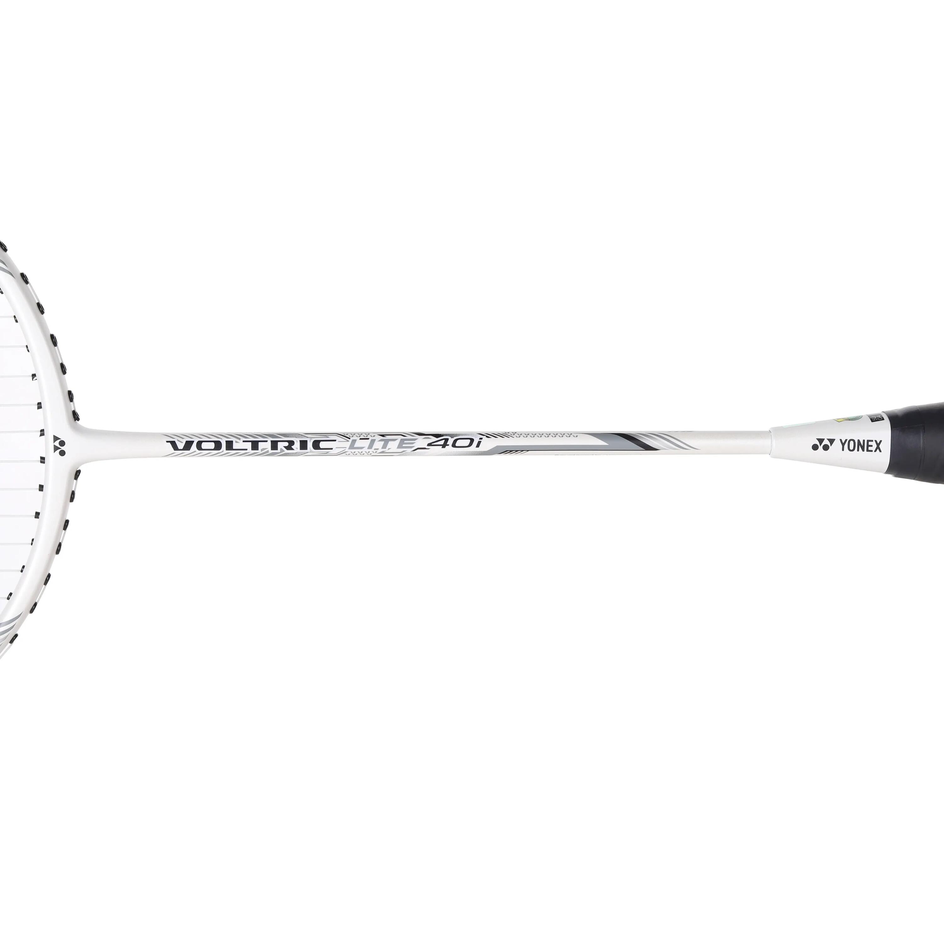 VOLTRIC LITE 40i WHITE SILVER | Graphite Badminton Racquet with full cover  |77 grams | 30 LBS -  5