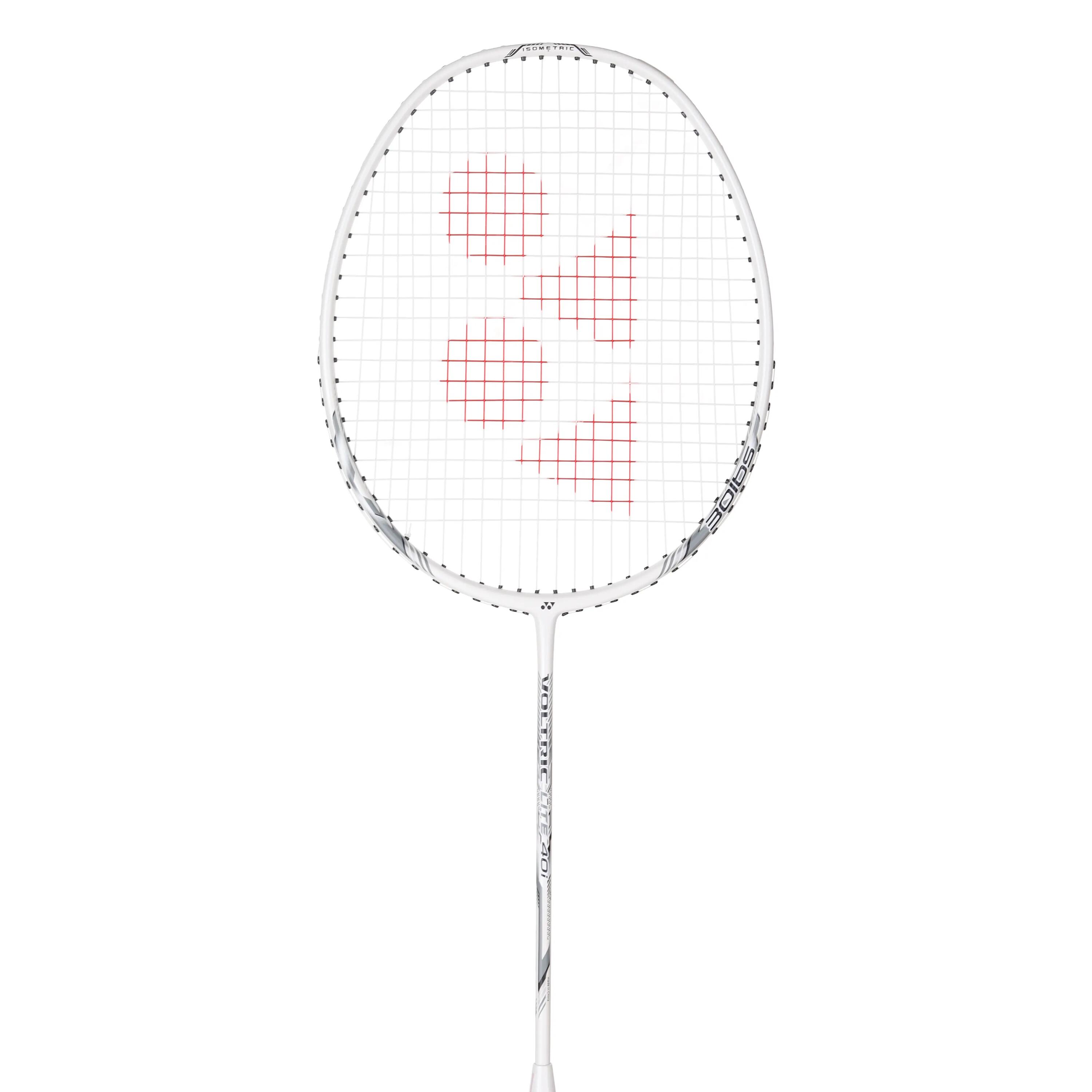 VOLTRIC LITE 40i WHITE SILVER | Graphite Badminton Racquet with full cover  |77 grams | 30 LBS -  2