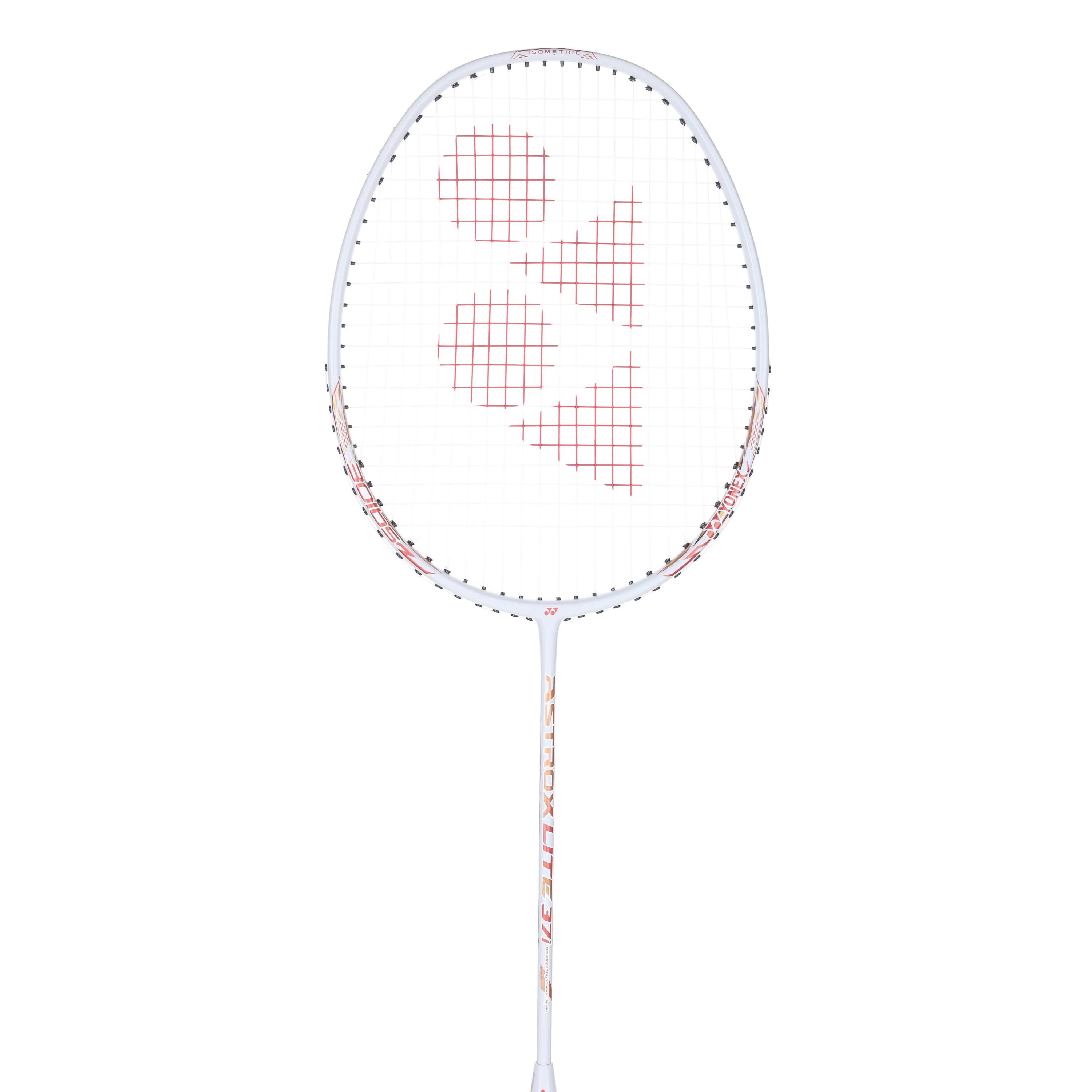 ASTROX LITE 37i OFF WHITE | Graphite Badminton Racquet with full cover  |77 grams | 30 LBS -  2