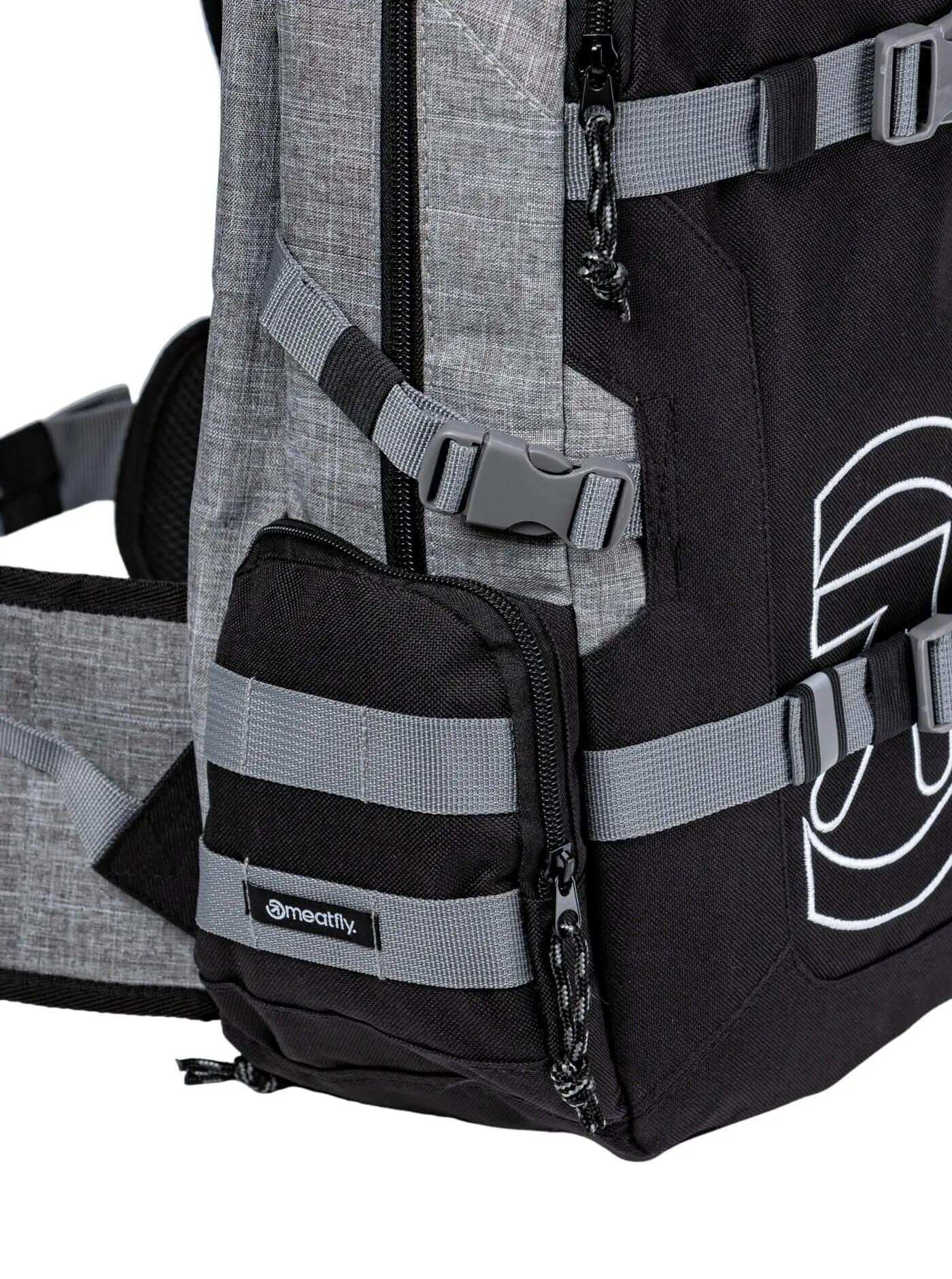 Plecak z pokrowcem przeciwdeszczowym 26L – grey heather/black Meatfly 5/5