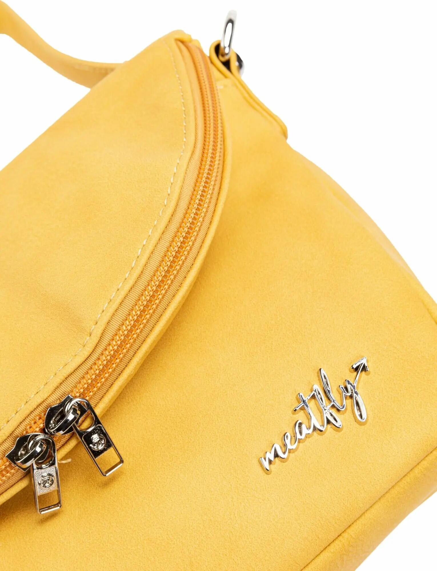 Damska torebka crossbody z rozszerzalną klapą – żółta 1,5L Meatfly 6/7