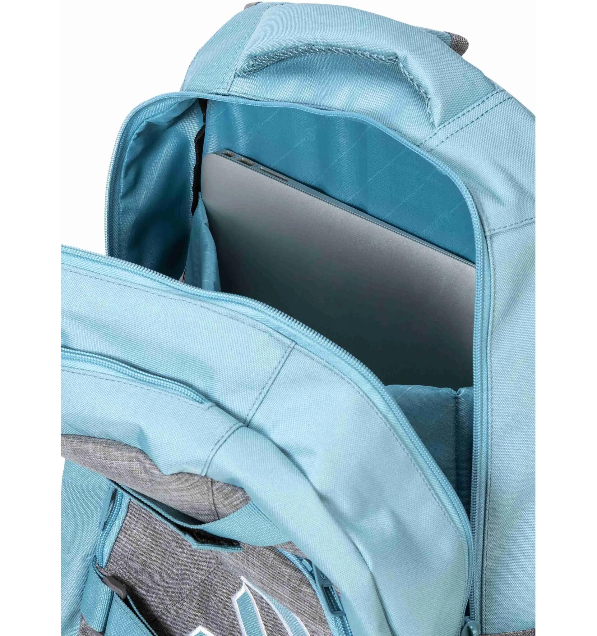 Batoh Exile Grey Heather / Aqua Meatfly + penál 4/5