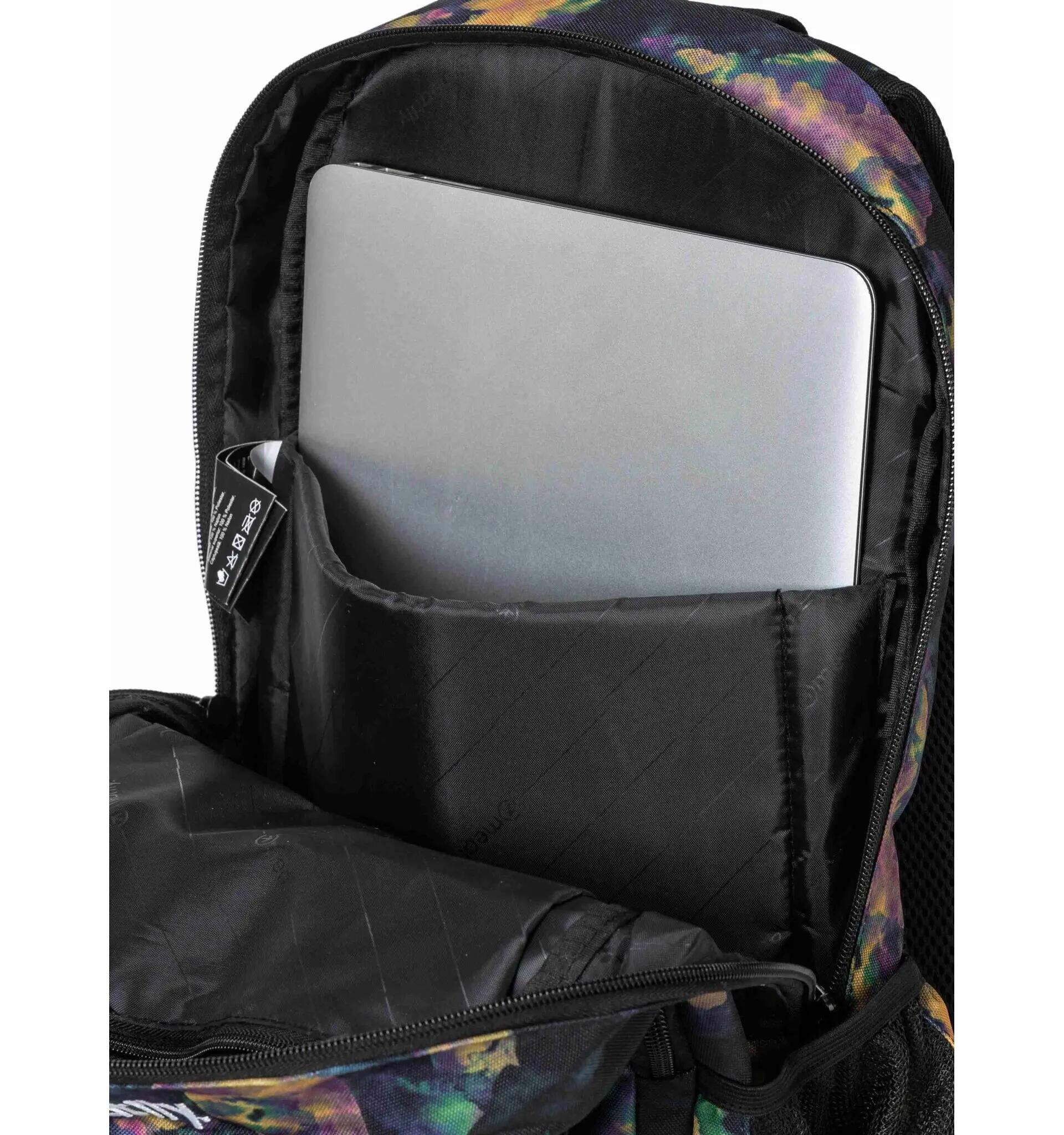 Plecak do szkoły z miejscem na laptopa – Dark Aquarel Meatfly + piórnik 5/6