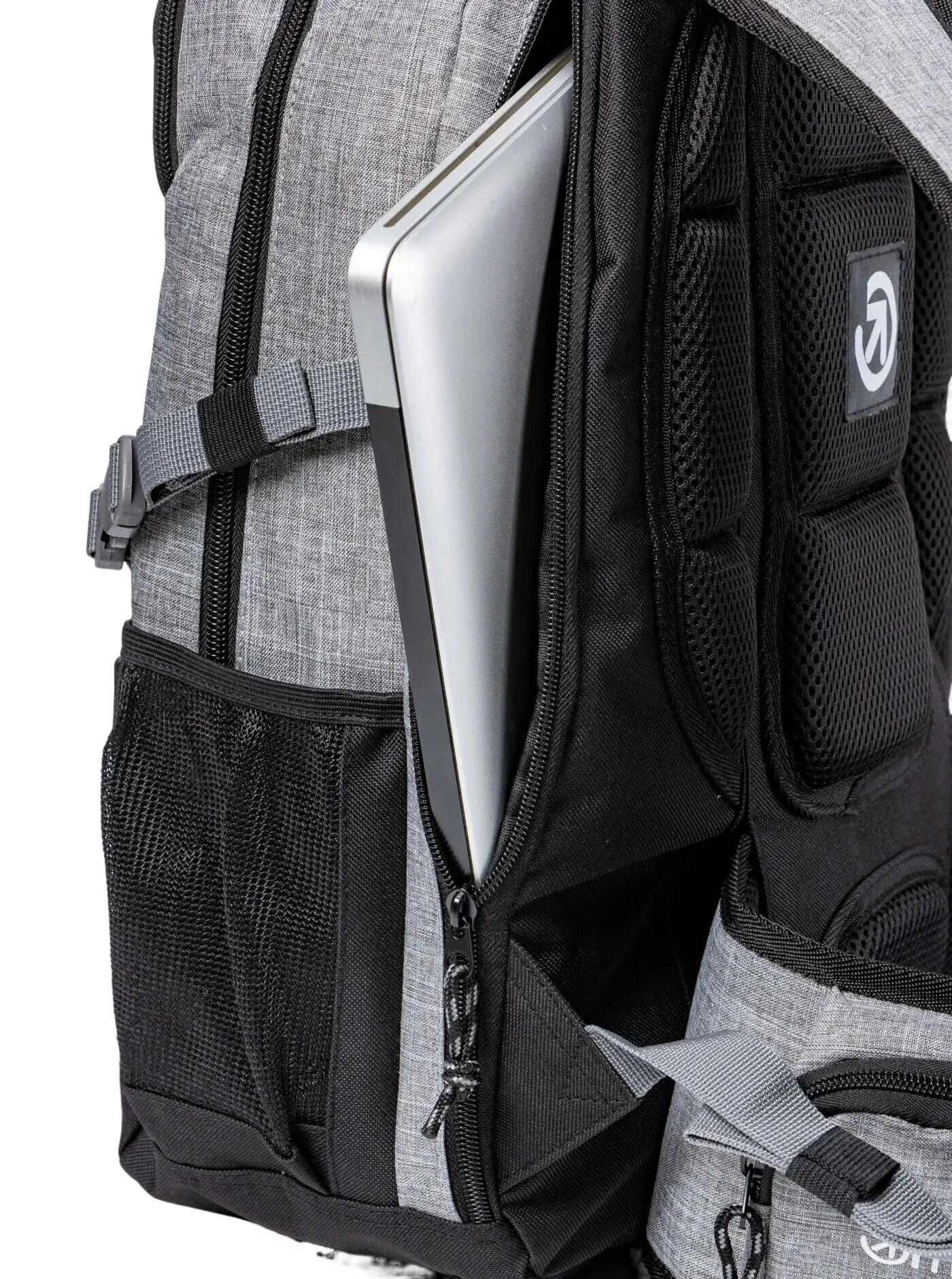 Plecak z pokrowcem przeciwdeszczowym 26L – grey heather/black Meatfly 4/5