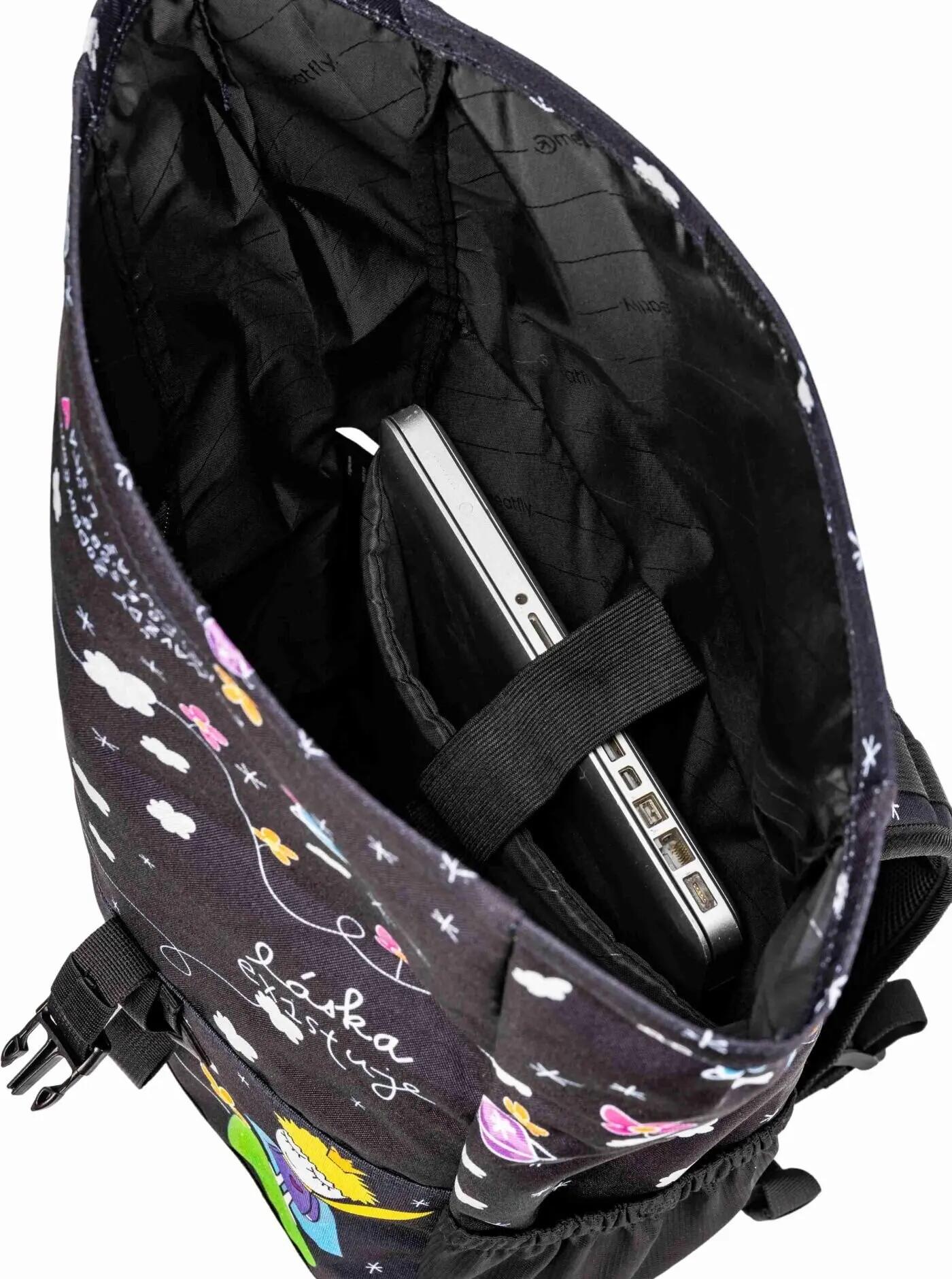 Uniwersalny plecak typu roll-top z pokrowcem przeciwdeszczowym 28L Meatfly 3/4