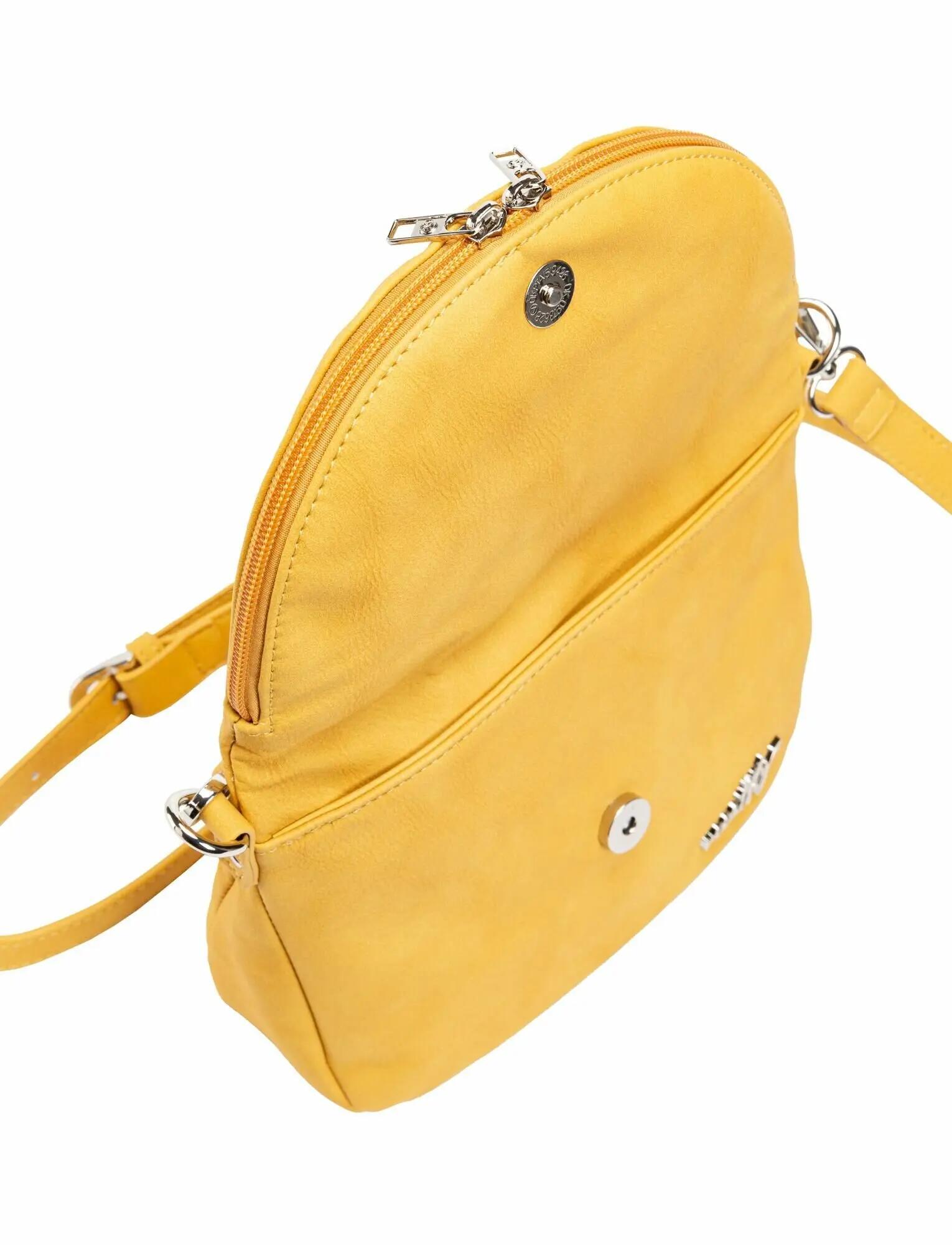 Damska torebka crossbody z rozszerzalną klapą – żółta 1,5L Meatfly 4/7