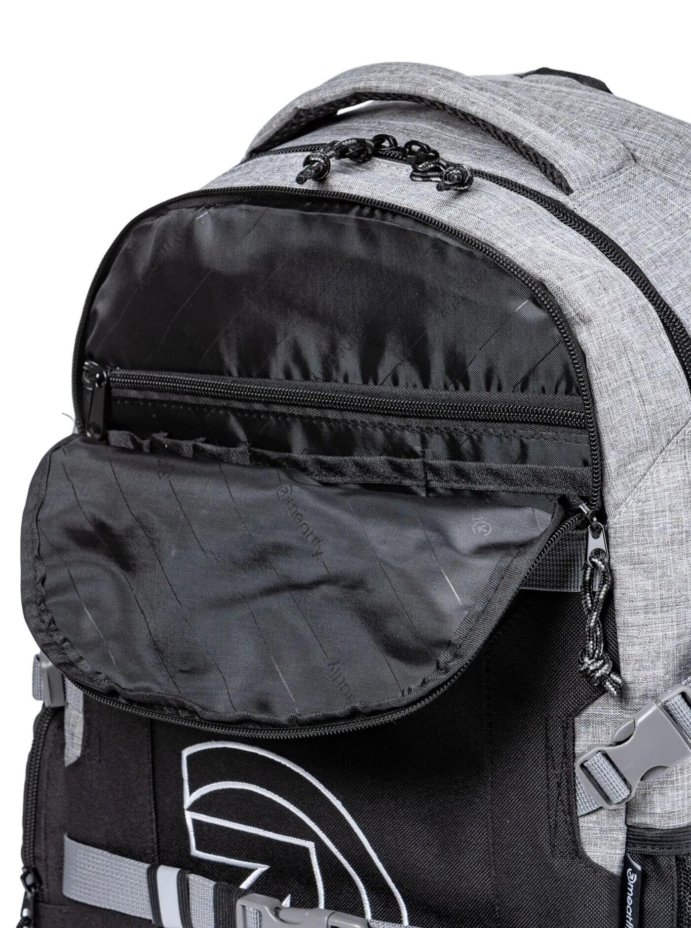 Plecak z pokrowcem przeciwdeszczowym 26L – grey heather/black Meatfly 3/5
