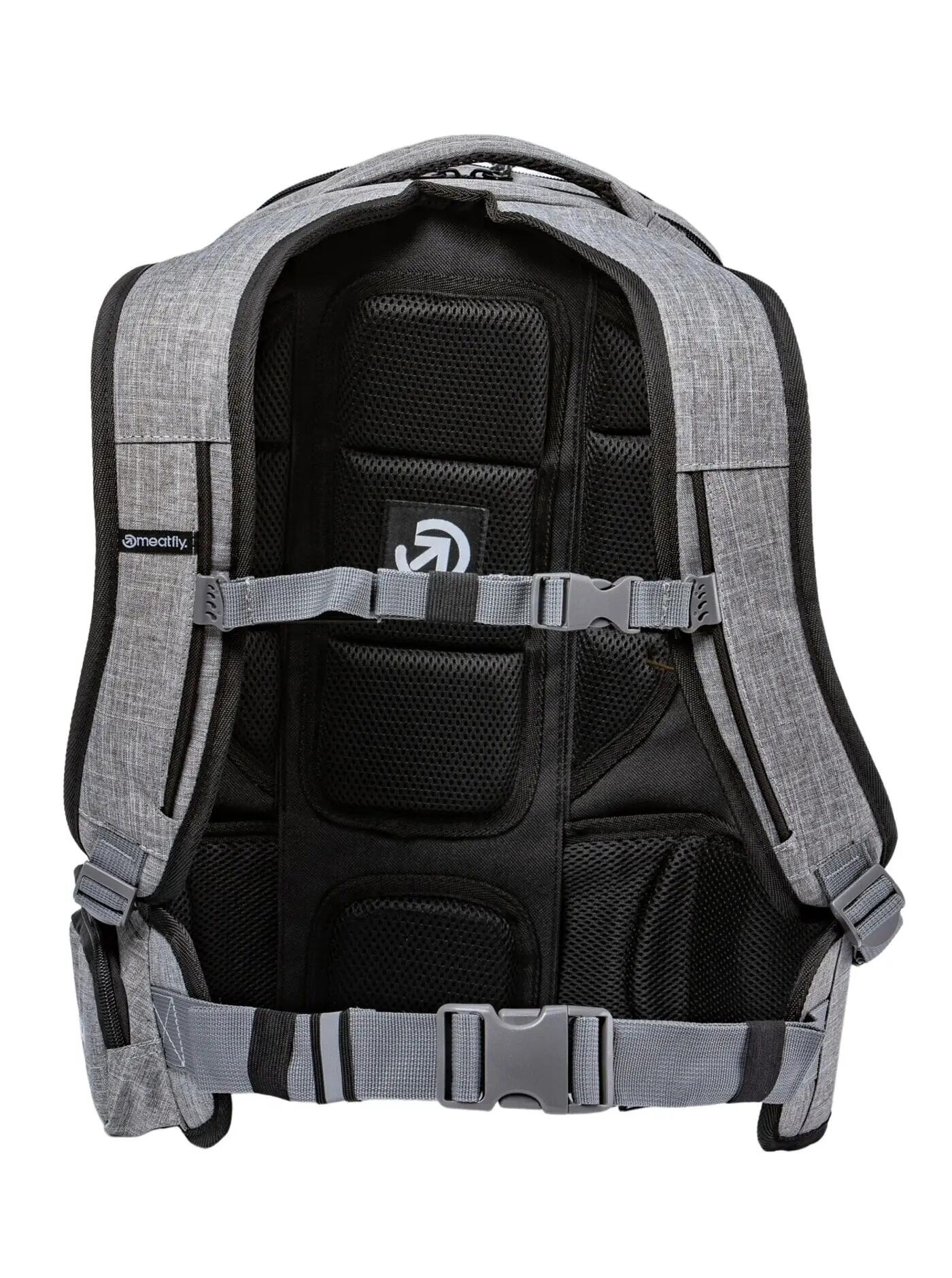 Plecak z pokrowcem przeciwdeszczowym 26L – grey heather/black Meatfly 2/5