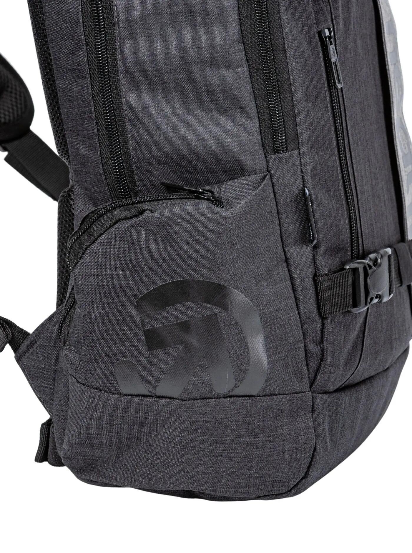 Batoh Basejumper Charcoal Heather / Grey Heather Meatfly + penál 5/6