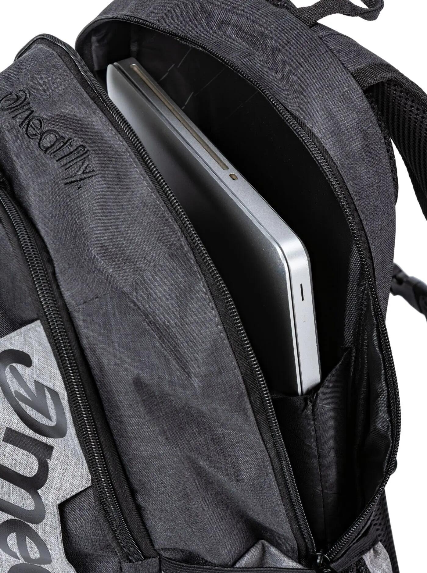 Batoh Basejumper Charcoal Heather / Grey Heather Meatfly + penál 4/6