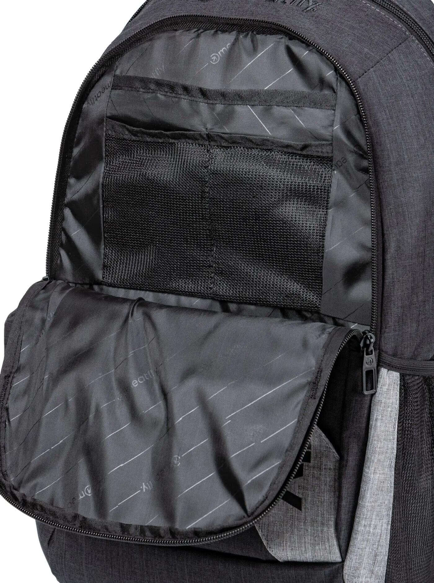 Batoh Basejumper Charcoal Heather / Grey Heather Meatfly + penál 3/6