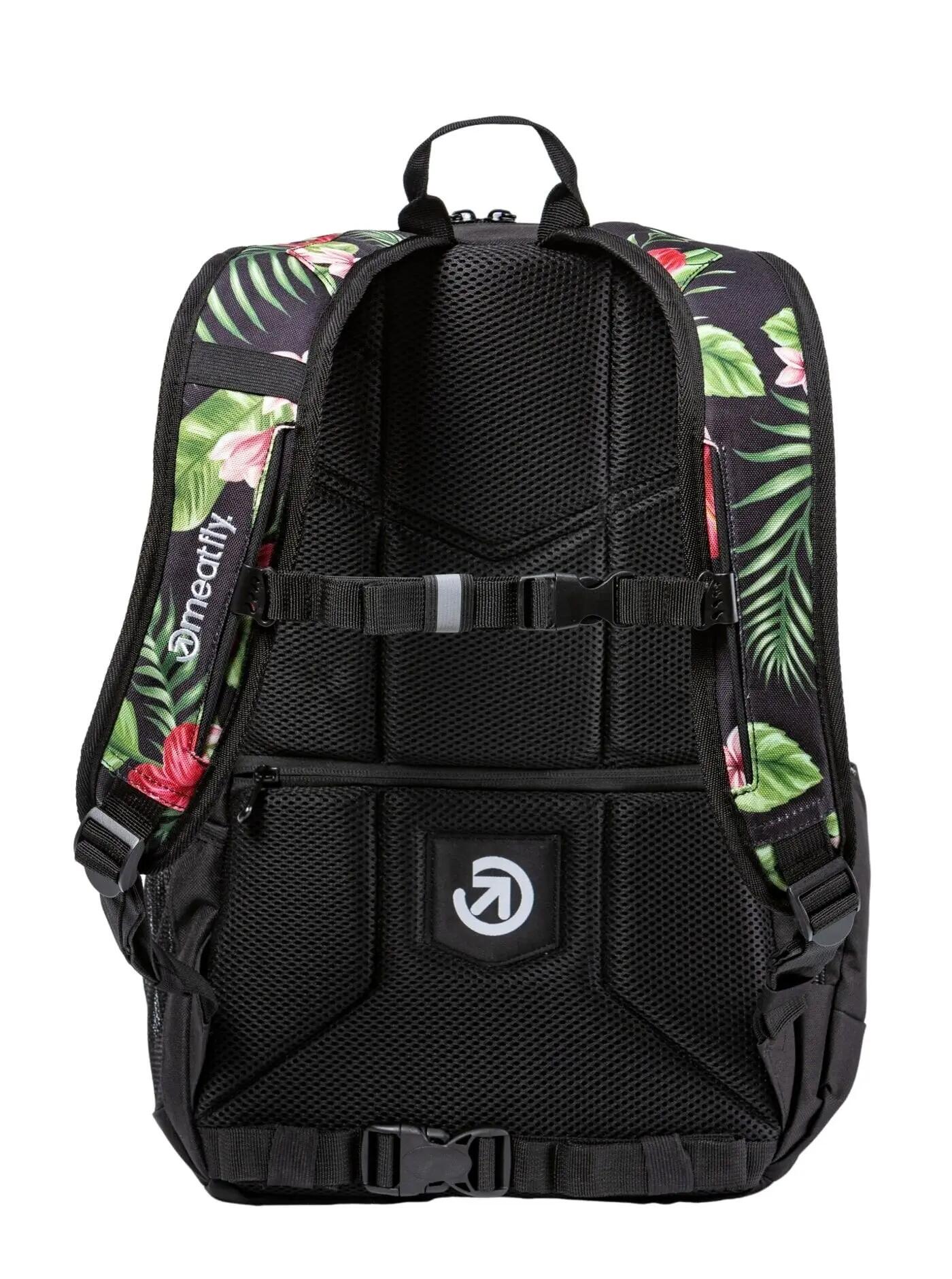 Plecak Basejumper na laptopa i deskorolkę – Tropical Black Meatfly + piórnik 2/6