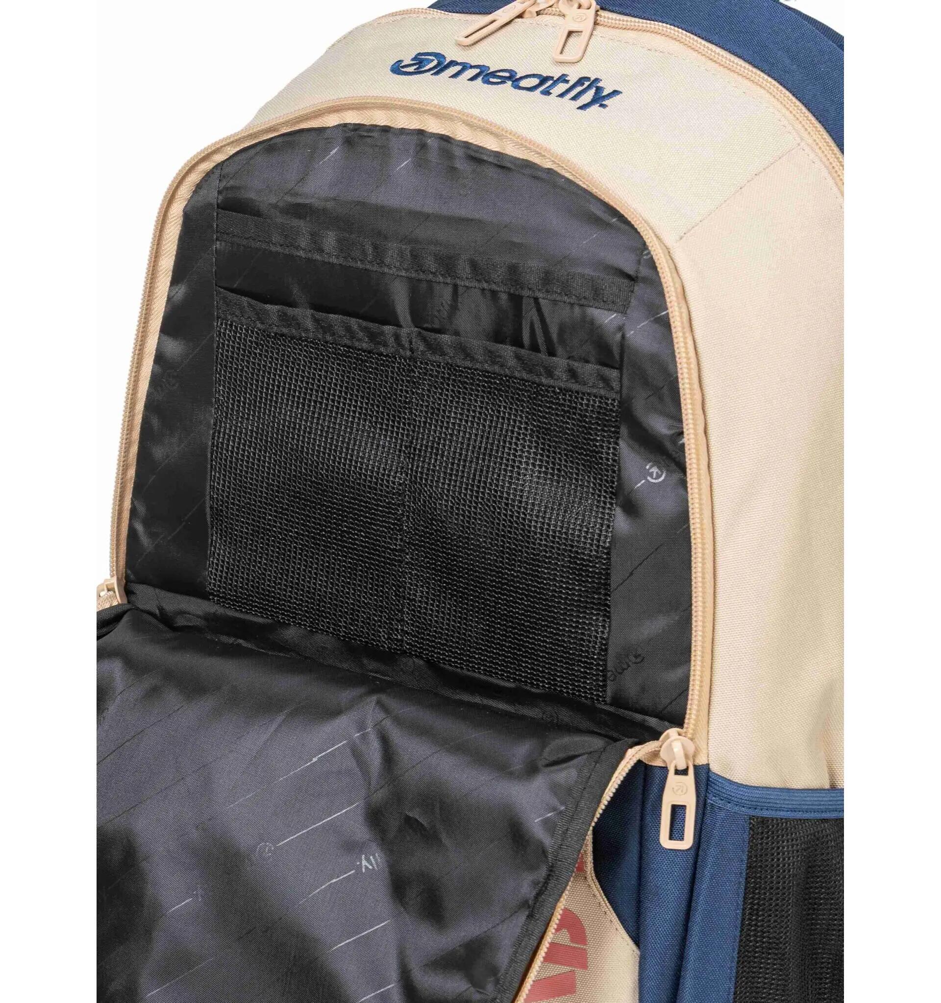 Batoh Basejumper Beige / Sea Meatfly + penál 4/6