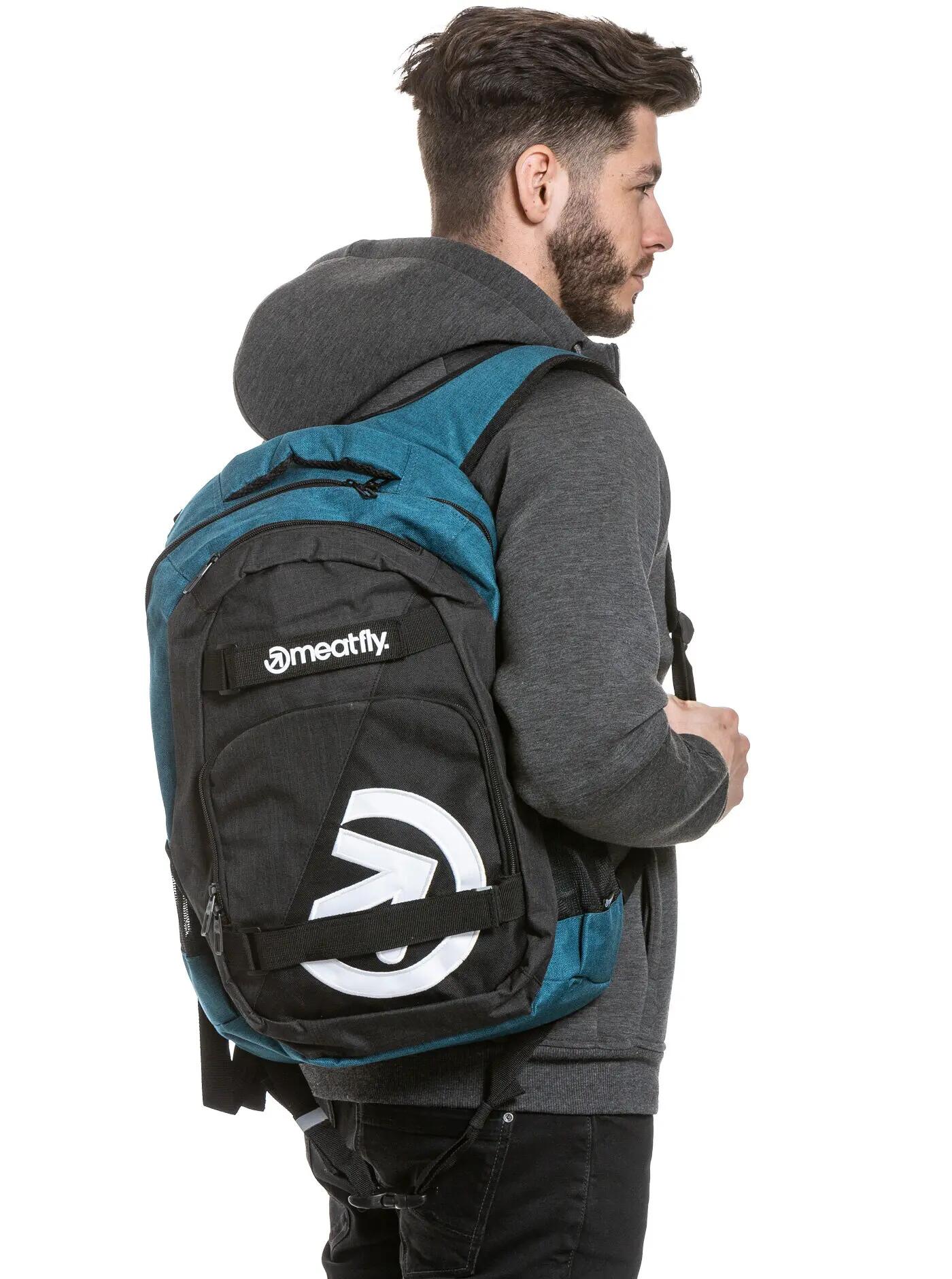 Plecak Exile 24L na laptopa – petrol/charcoal heather Meatfly + piórnik 5/5