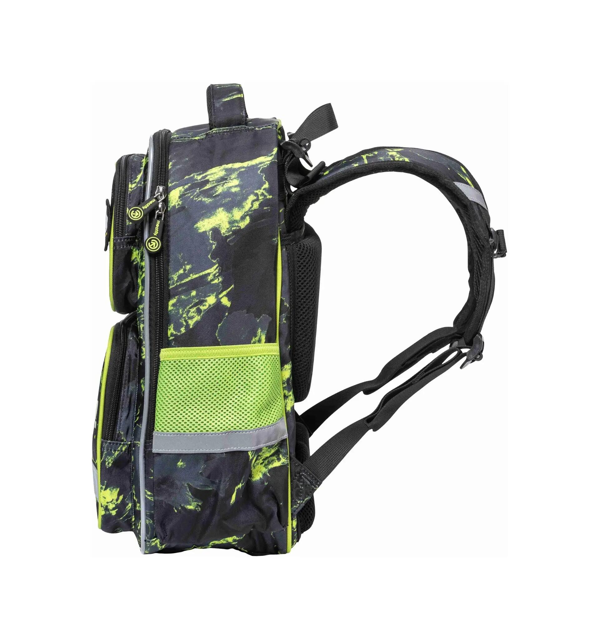 Dziecięcy tornister szkolny ergonomiczny i lekki – Lime Mossy 20L Meatfly 3/7