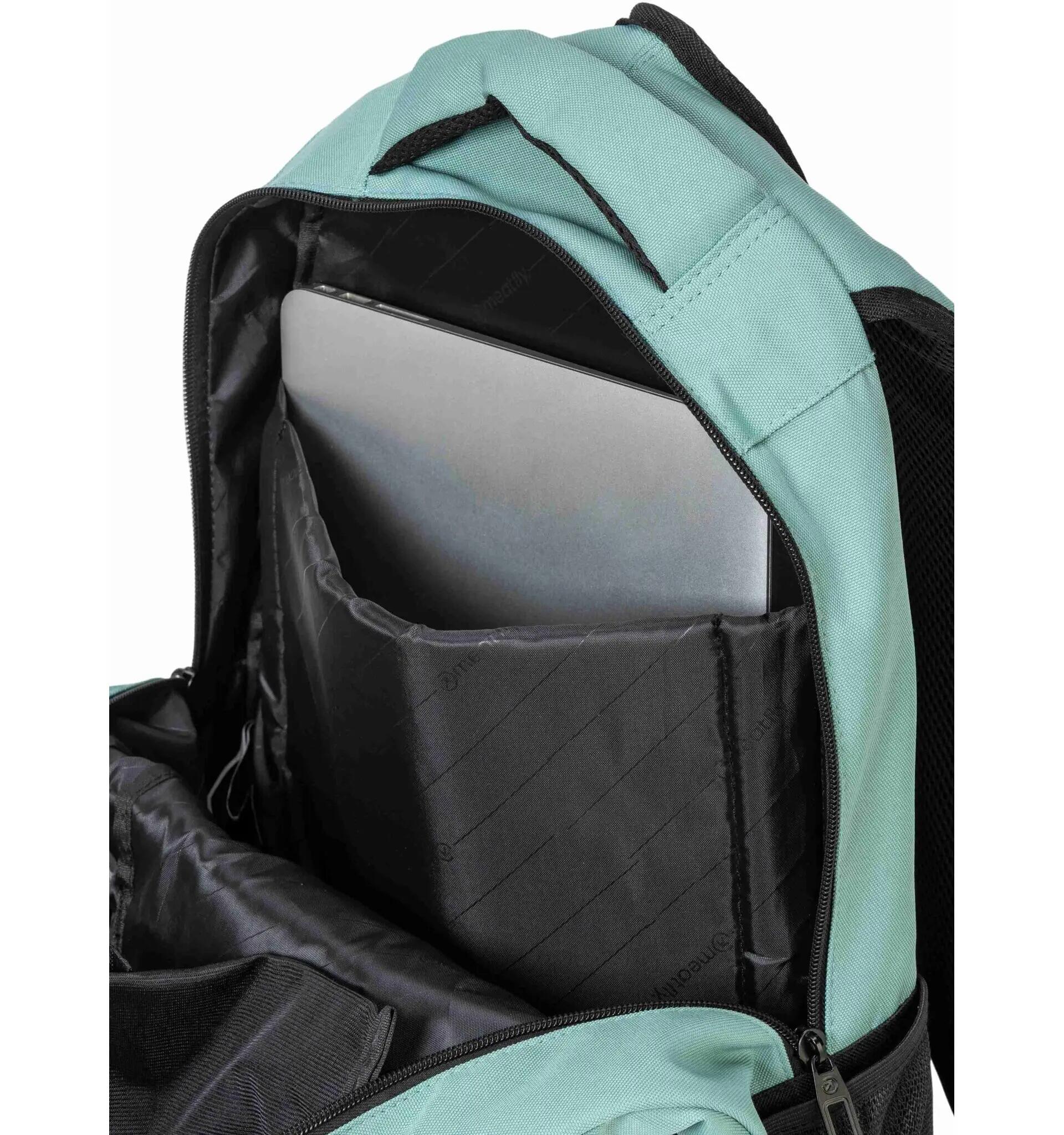 Plecak na co dzień z przegrodą na laptopa 24L – zielony Meatfly + piórnik 4/5