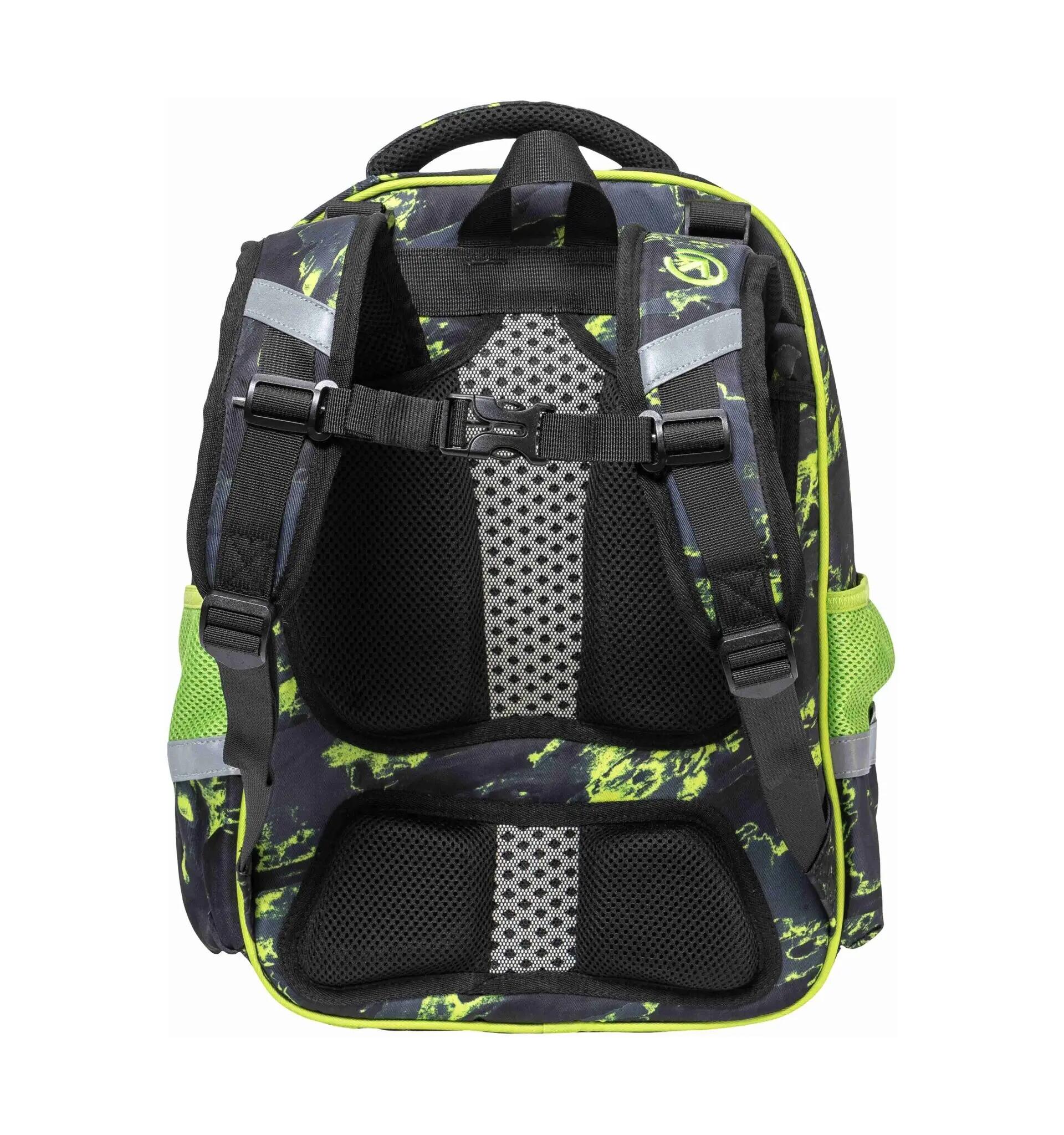 Dziecięcy tornister szkolny ergonomiczny i lekki – Lime Mossy 20L Meatfly 2/7