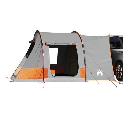 VidaXL Autotent à 2 Personnes - Étanche en Gris et Orange