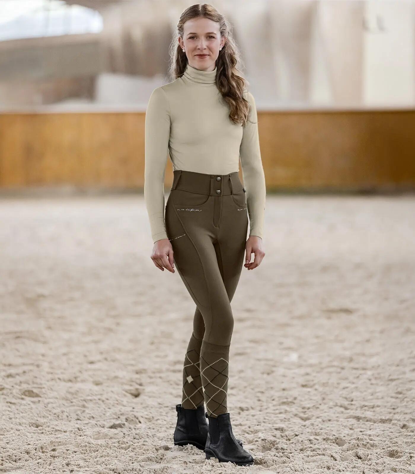 Pantalón de equitación con agarre total para mujer ELT Mathilda Glam 13/15