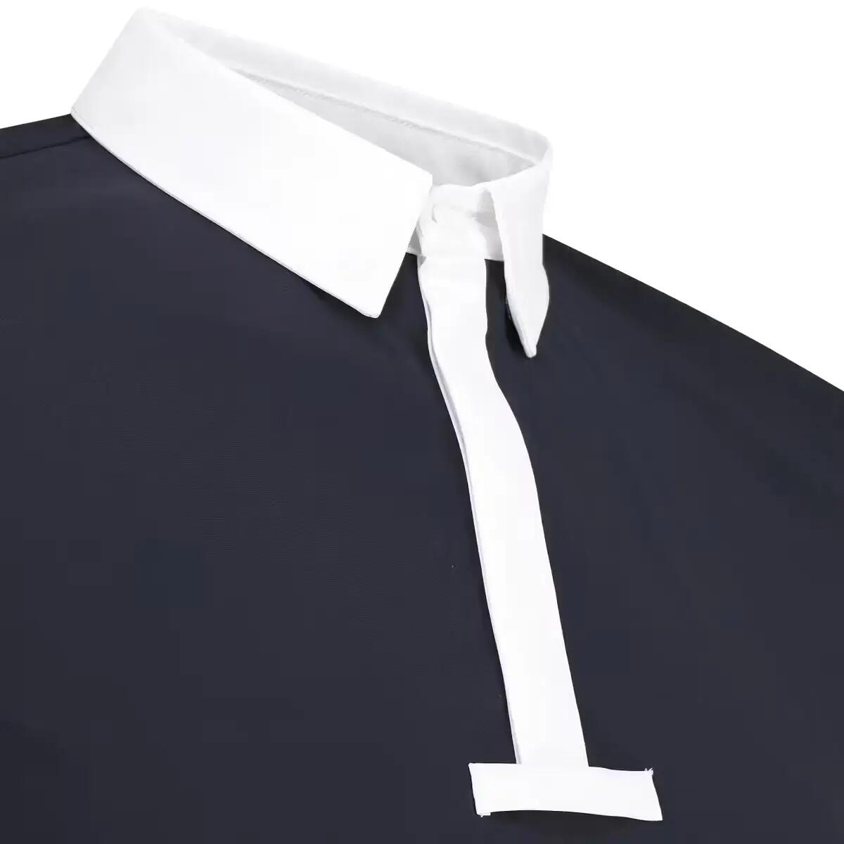 Turnier Hemd Herren classic langarm marine size 48 - Größe 4/5