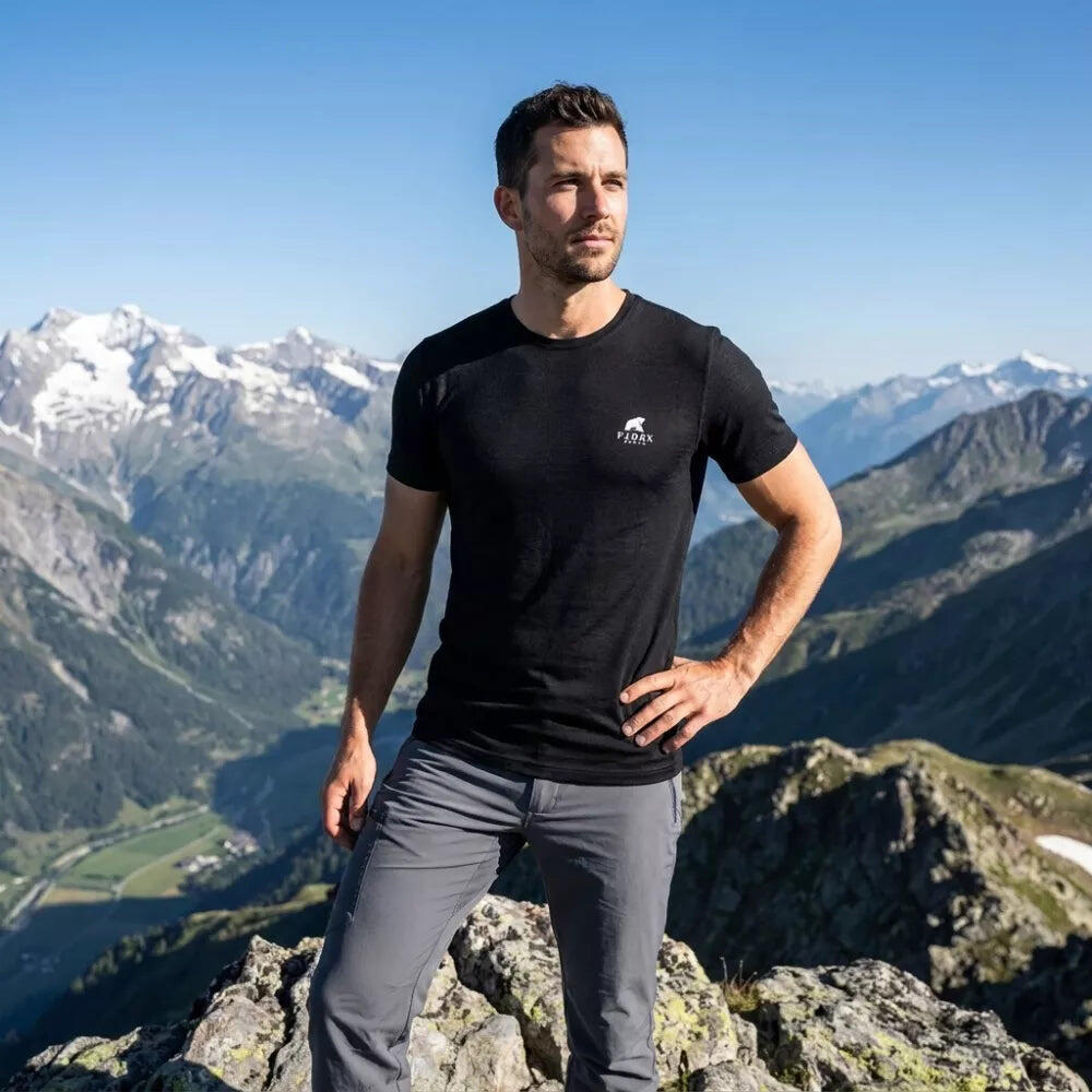 Trekking-T-Shirt aus Merinowolle für Männer 4/8