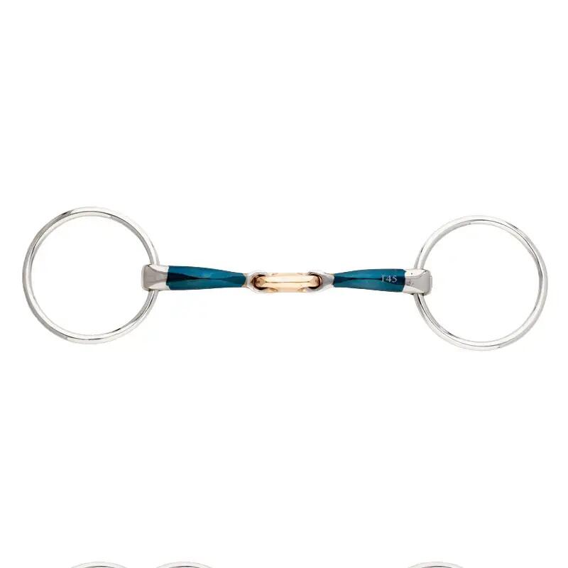 Two-rings bit for double break horse Kavalkade Bradoon Ergonomic