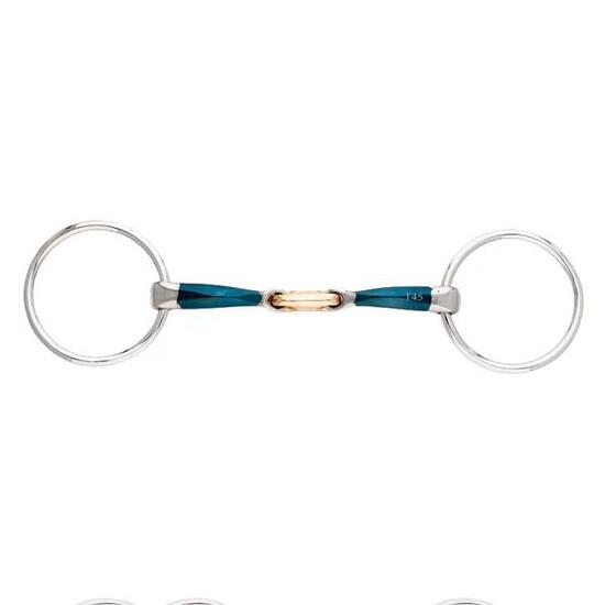 Mors 2 anneaux pour cheval double brisure Kavalkade Bradoon Ergonomic