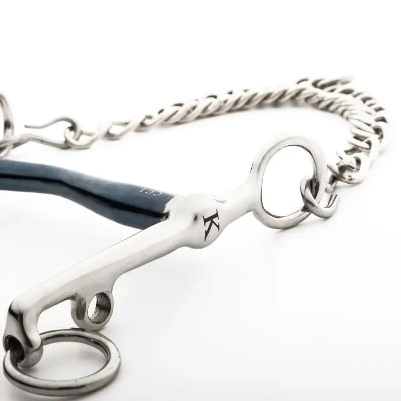 Dressur-Zaumgebiss für Pferde Kavalkade Ergonomic Tongue Port 4/4