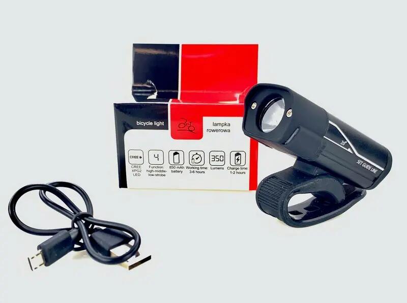 Lampa przód JET AU210 350 Lumenów 4/5